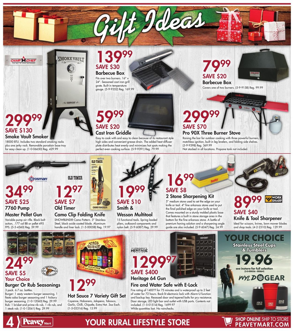 Peavey Mart - CHRISTMAS 2019 FLYER Flyer - 12/05-12/15/2019 (Page 4)