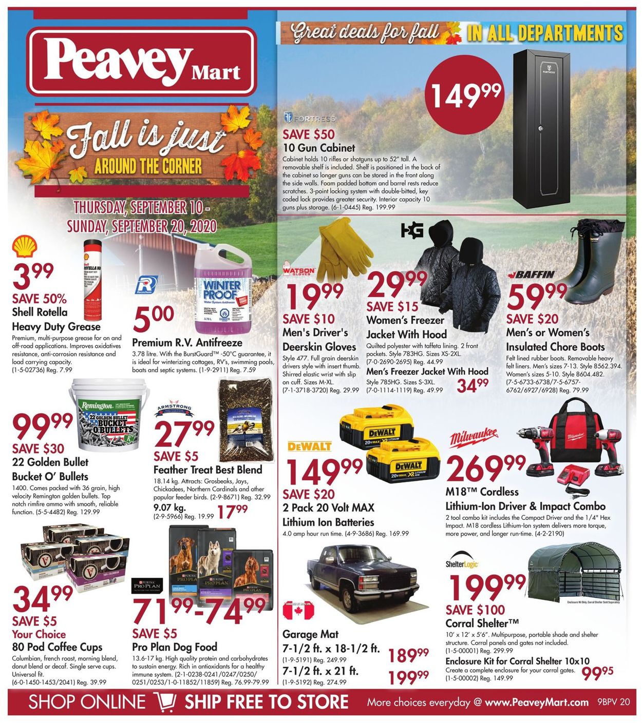 Peavey Mart Flyer - 09/10-09/20/2020