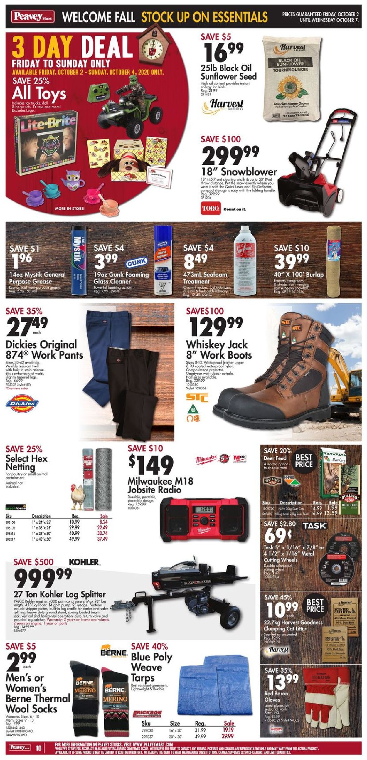 Peavey Mart Flyer - 10/02-10/07/2020 (Page 10)