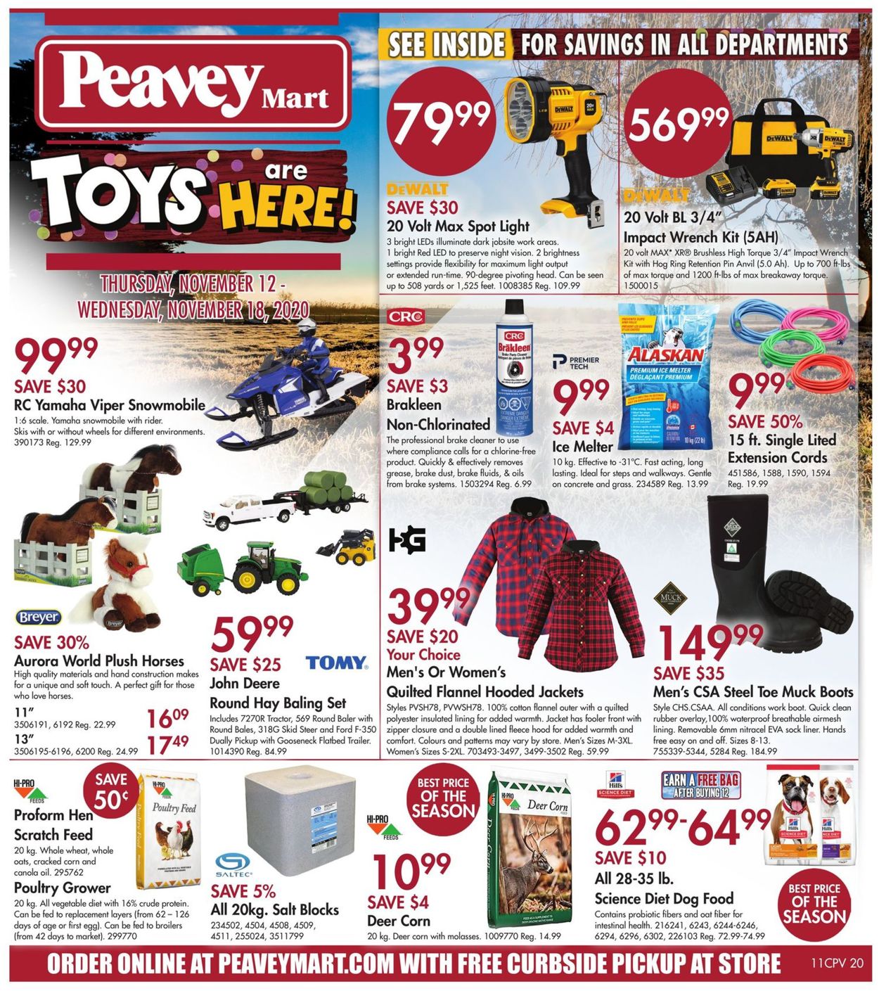 Peavey Mart Flyer - 11/12-11/18/2020