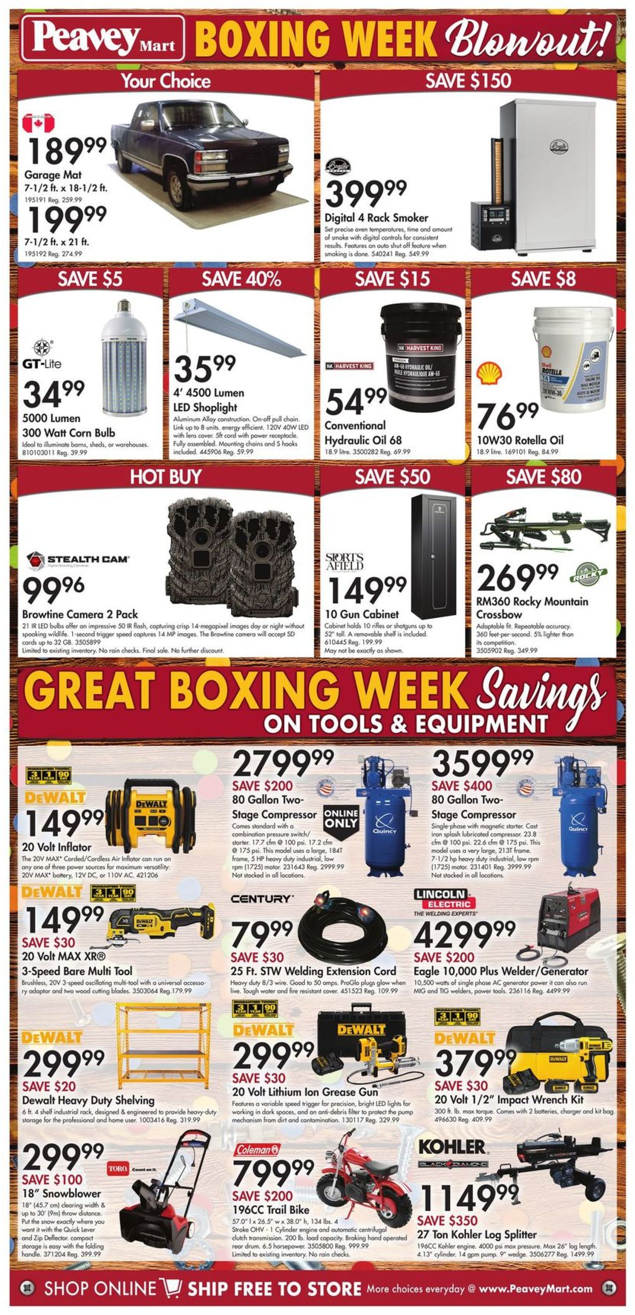 Peavey Mart Boxing Week Blowout Flyer - 12/26-12/30/2020 (Page 3)