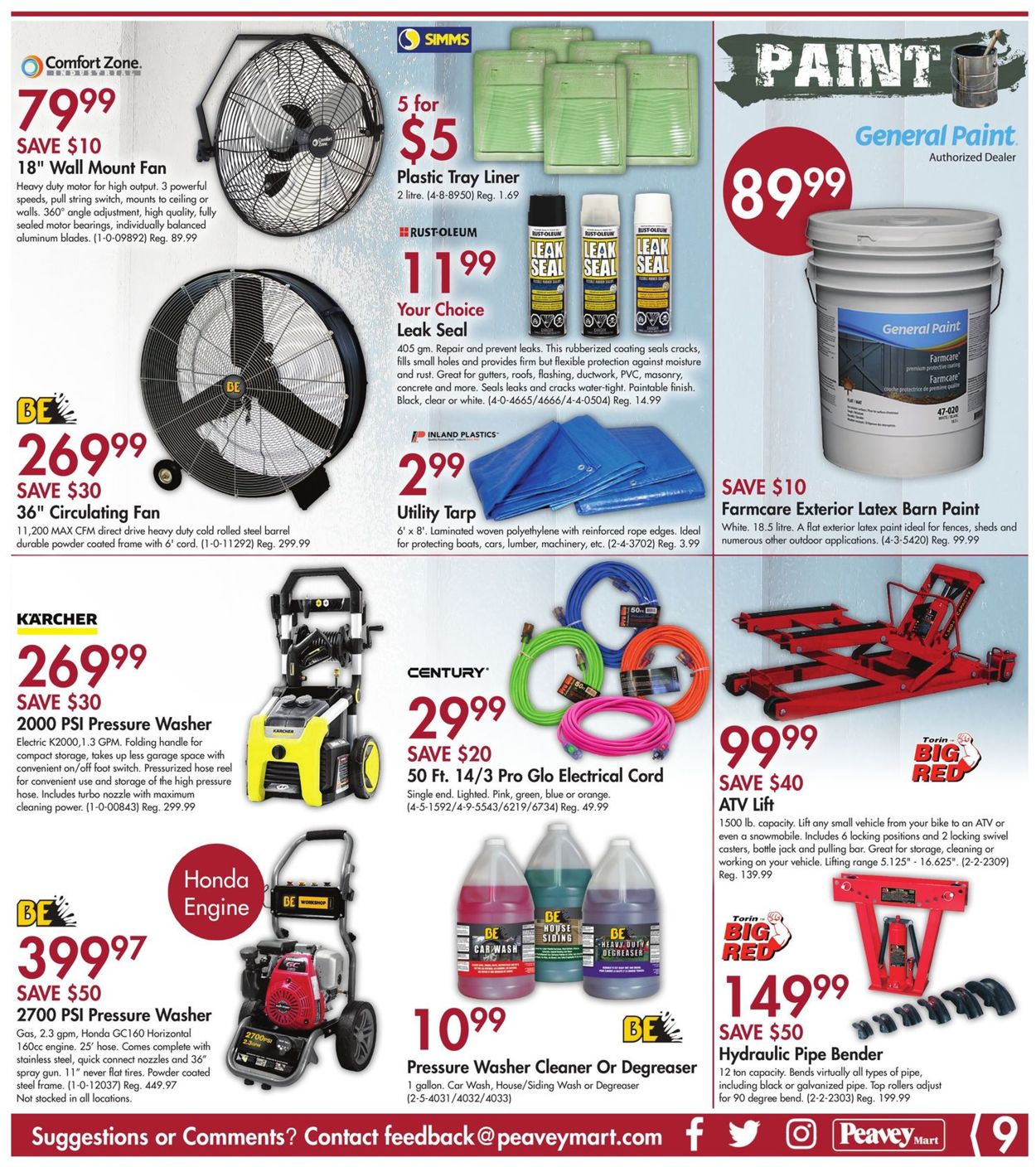 Peavey Mart Flyer - 05/31-06/09/2019 (Page 9)