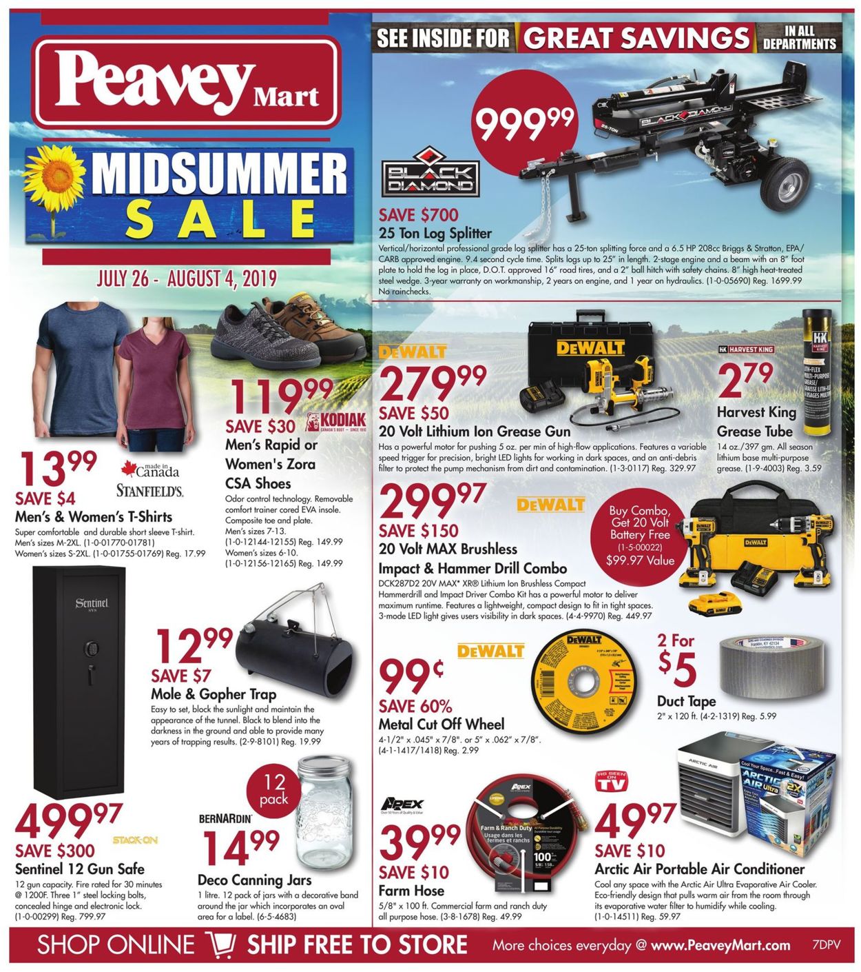 Peavey Mart Flyer - 07/26-08/04/2019