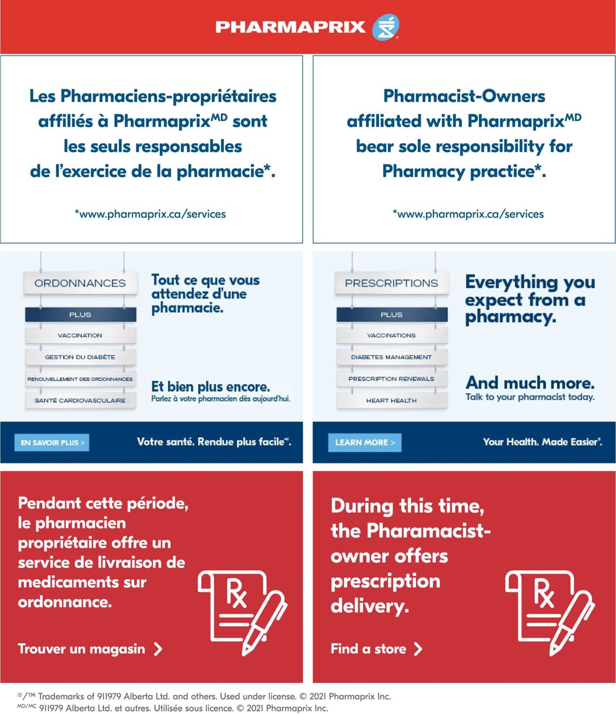 Pharmaprix Flyer - 03/20-03/26/2021