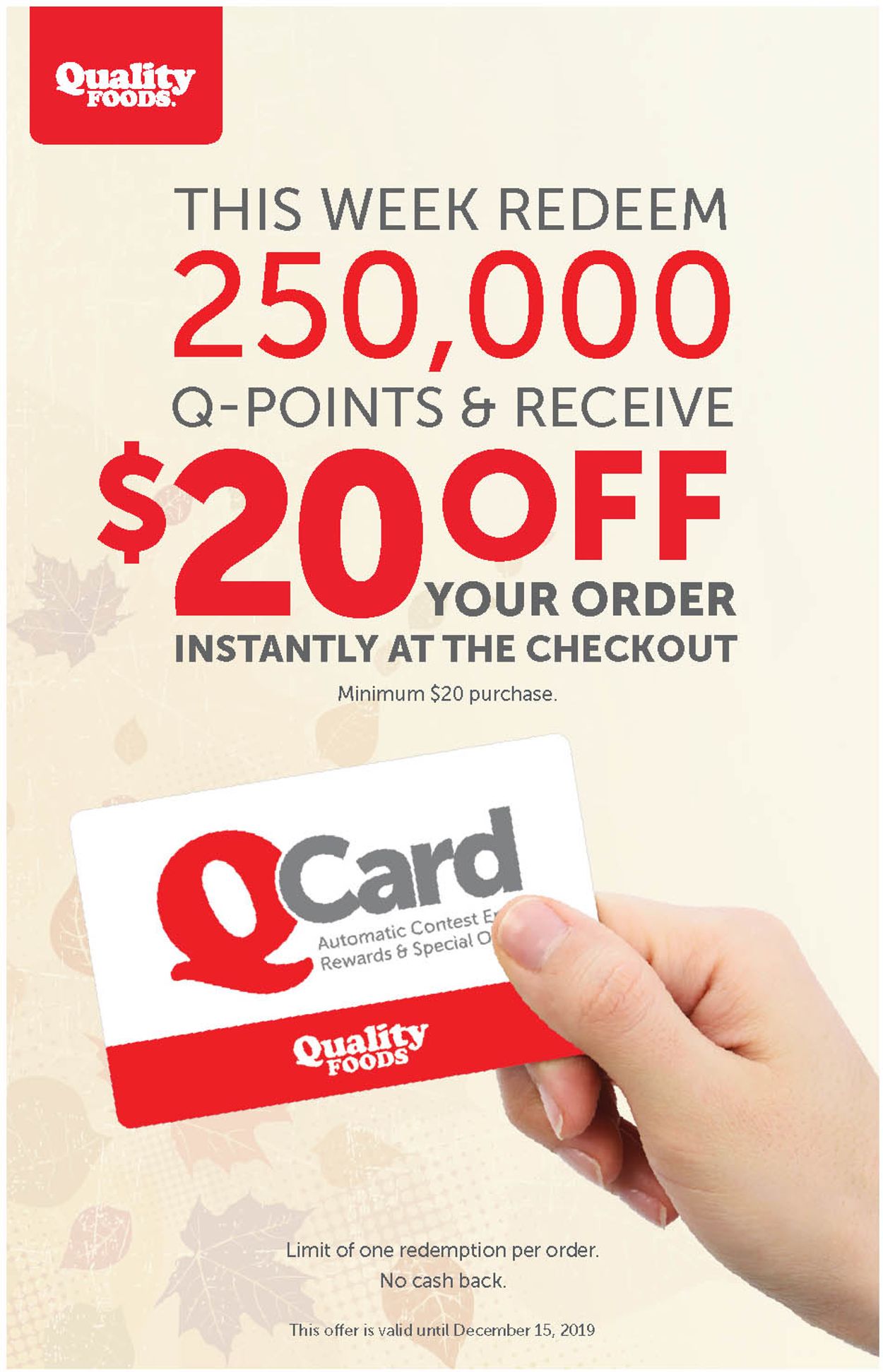 Quality Foods Flyer - 12/09-12/15/2019
