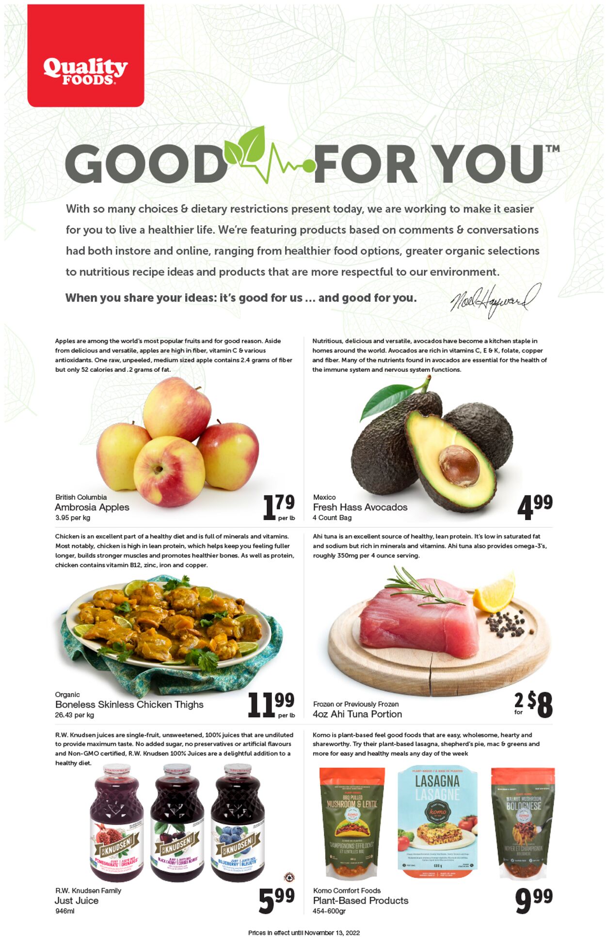Quality Foods Flyer - 11/07-11/13/2022