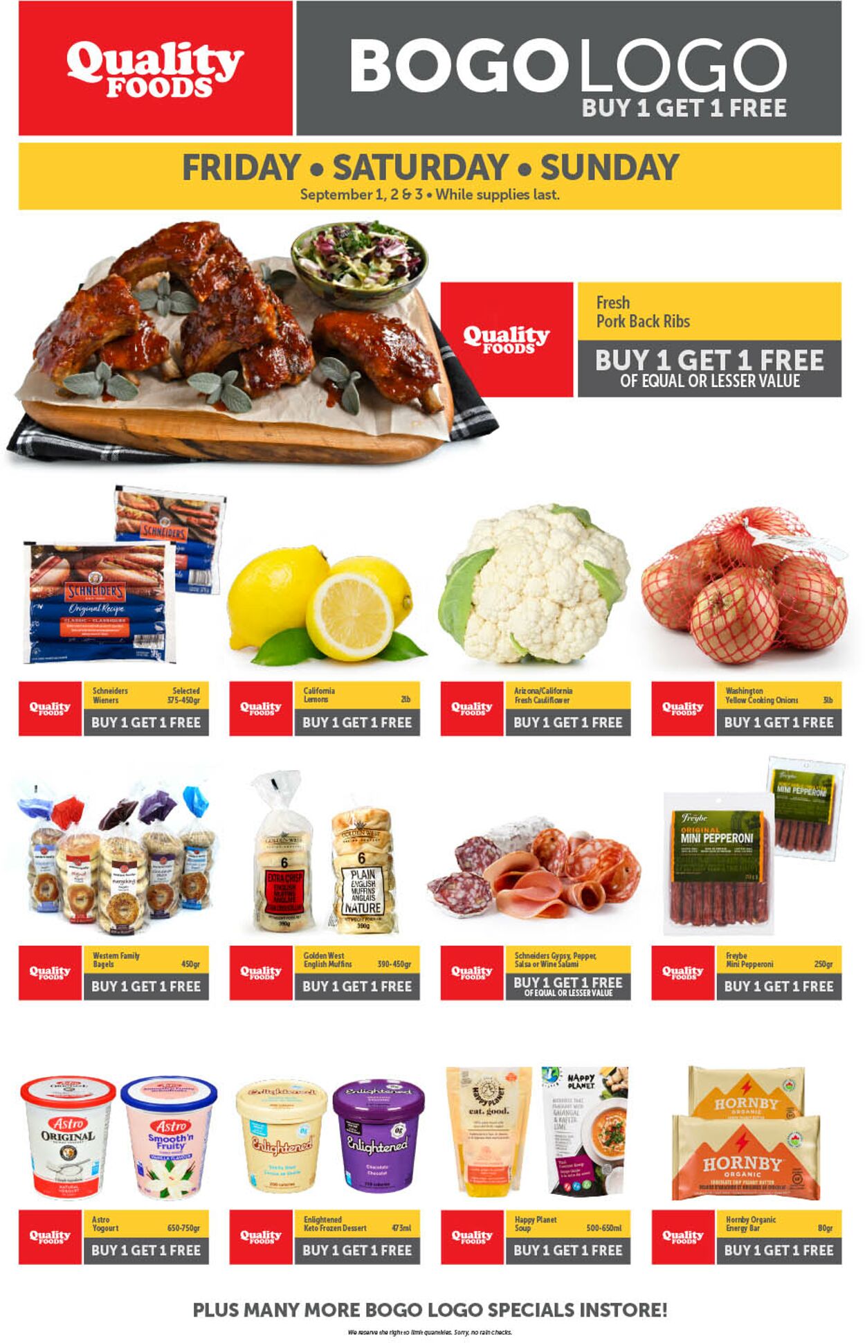 Quality Foods Flyer - 09/01-09/03/2023