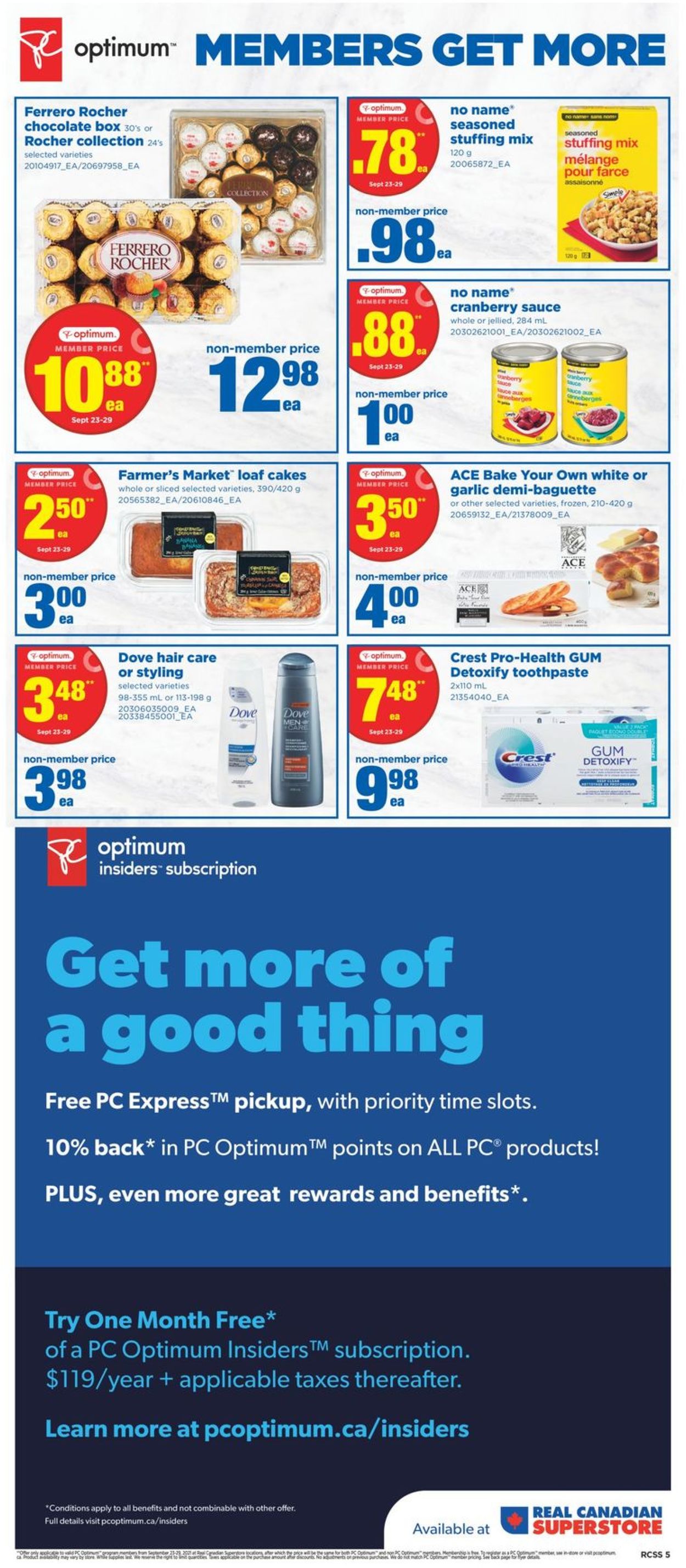 Real Canadian Superstore Flyer - 09/23-09/29/2021 (Page 5)