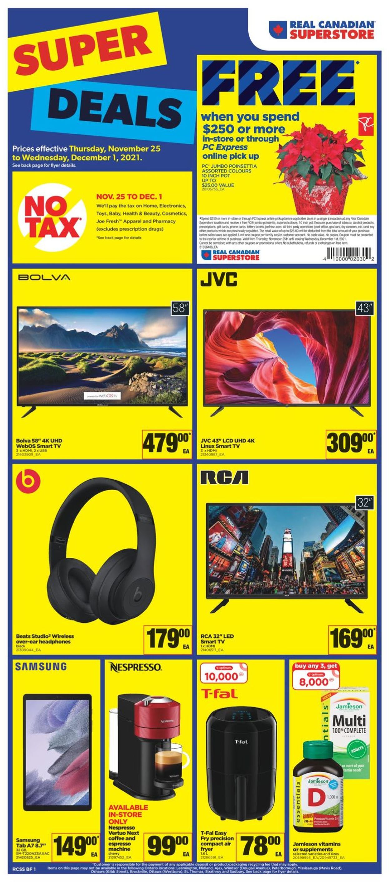 Real Canadian Superstore BLACK FRIDAY 2021 Flyer - 11/25-12/01/2021