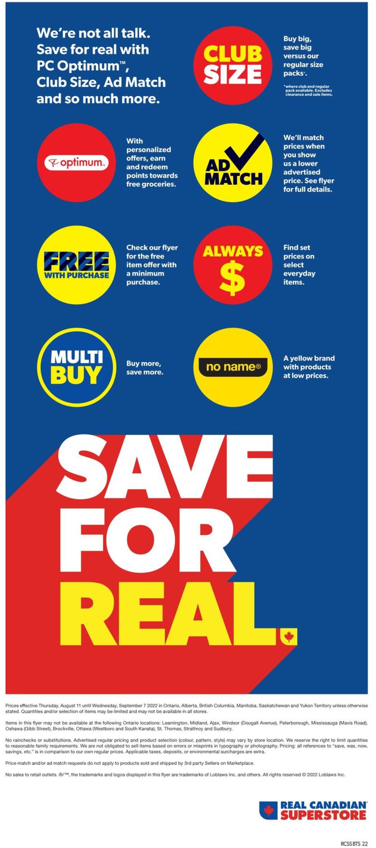 Real Canadian Superstore Flyer - 08/11-09/07/2022 (Page 22)