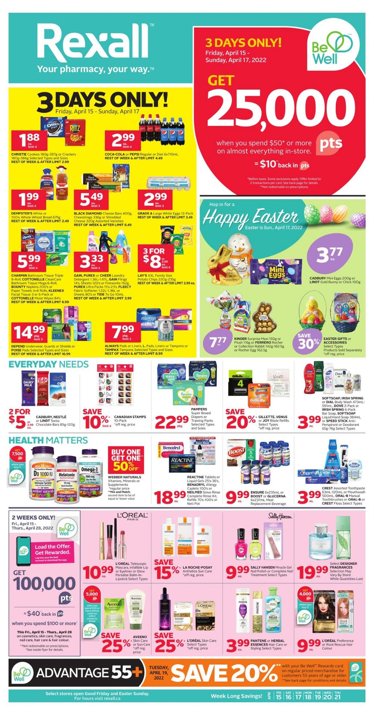 Rexall EASTER 2022 Flyer - 04/15-04/21/2022