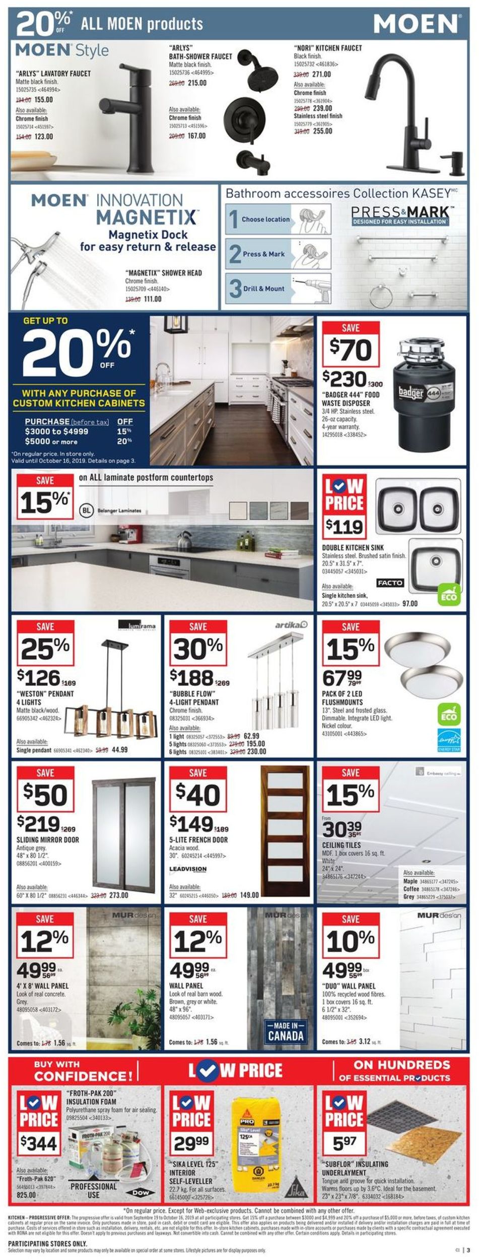 RONA Flyer - 09/19-09/25/2019 (Page 7)