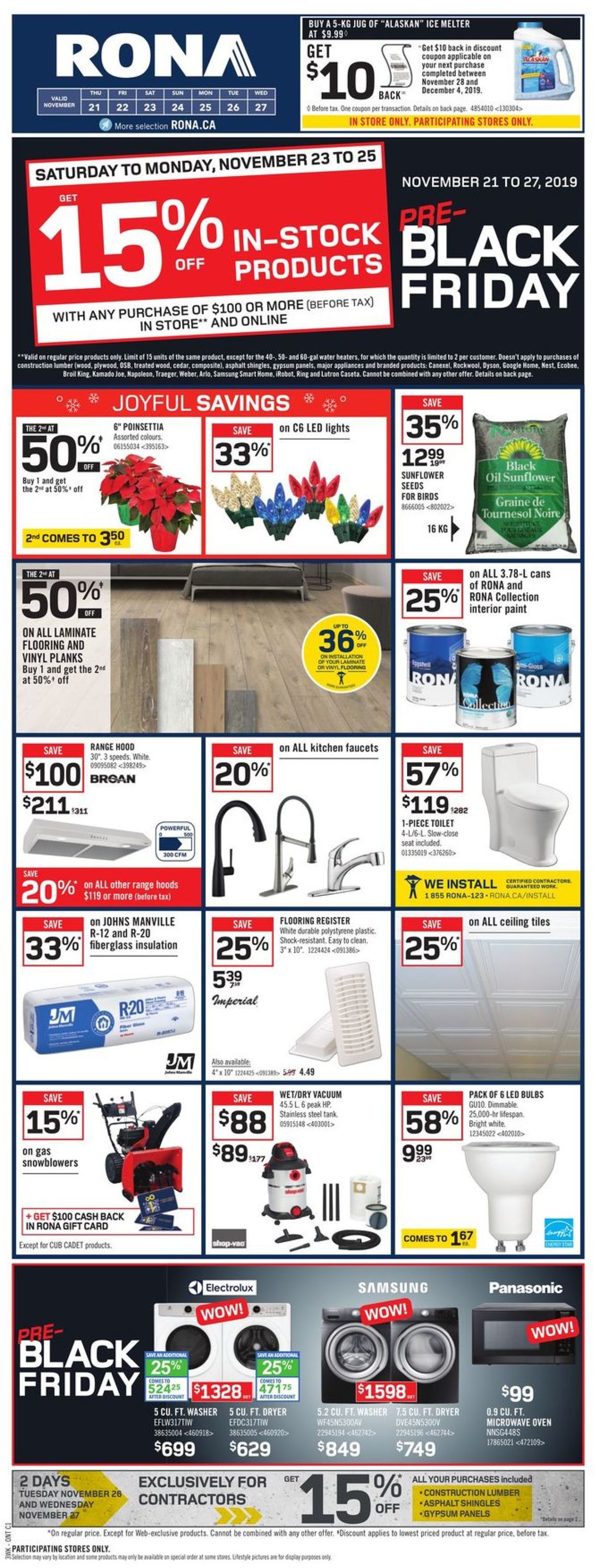 RONA BLACK FRIDAY 2019 FLYER Flyer - 11/21-11/27/2019 (Page 3)