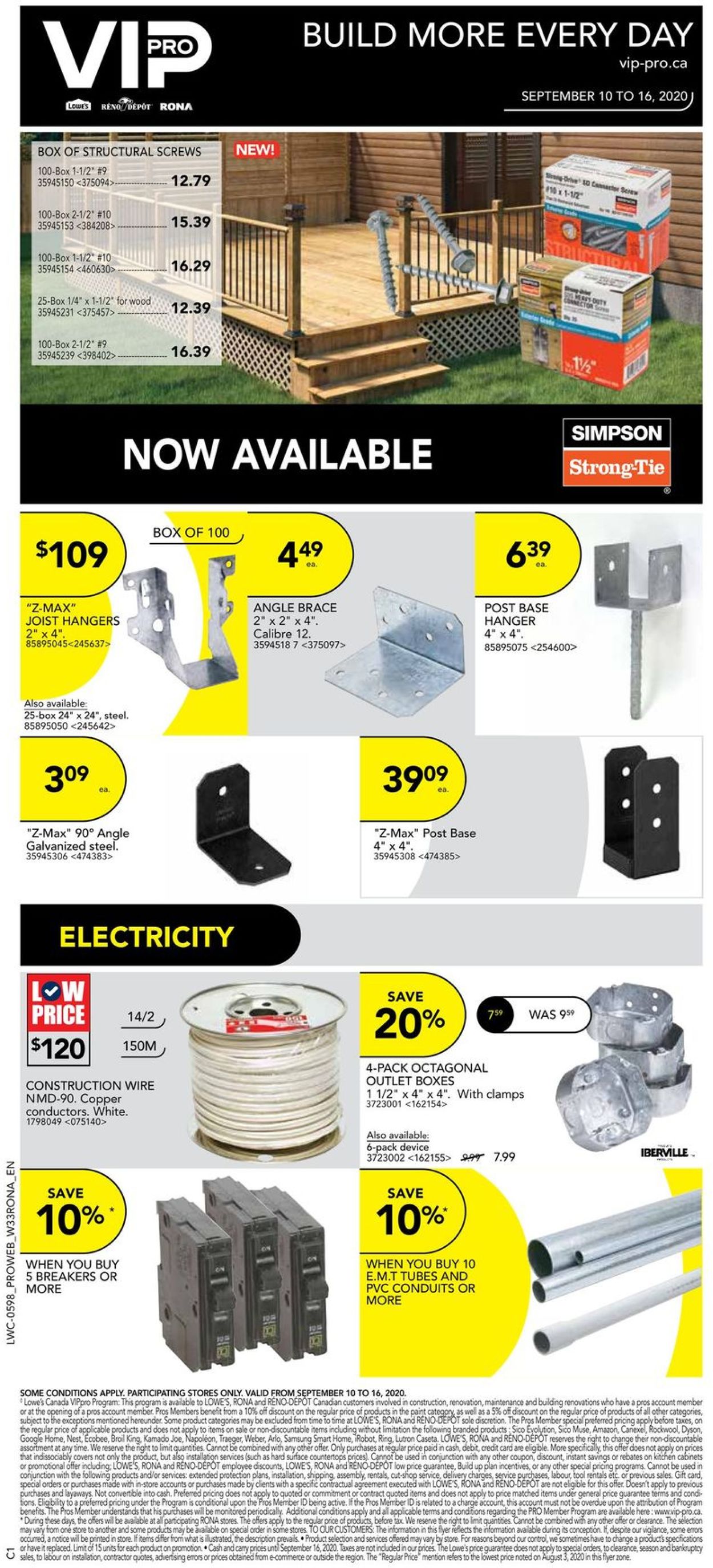 RONA Flyer - 09/10-09/16/2020 (Page 2)