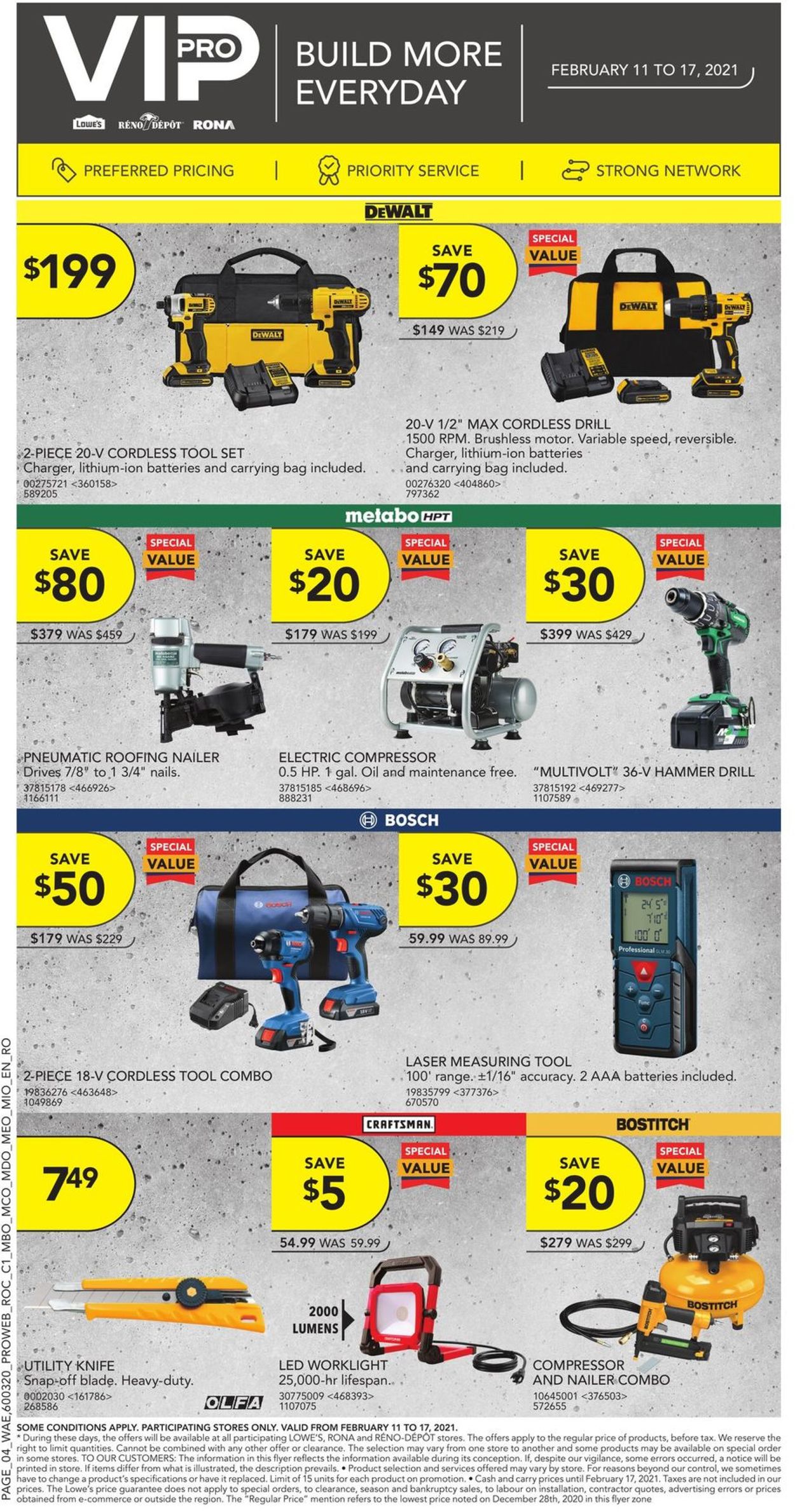RONA - PRO Flyer Flyer - 02/11-02/17/2021 (Page 4)