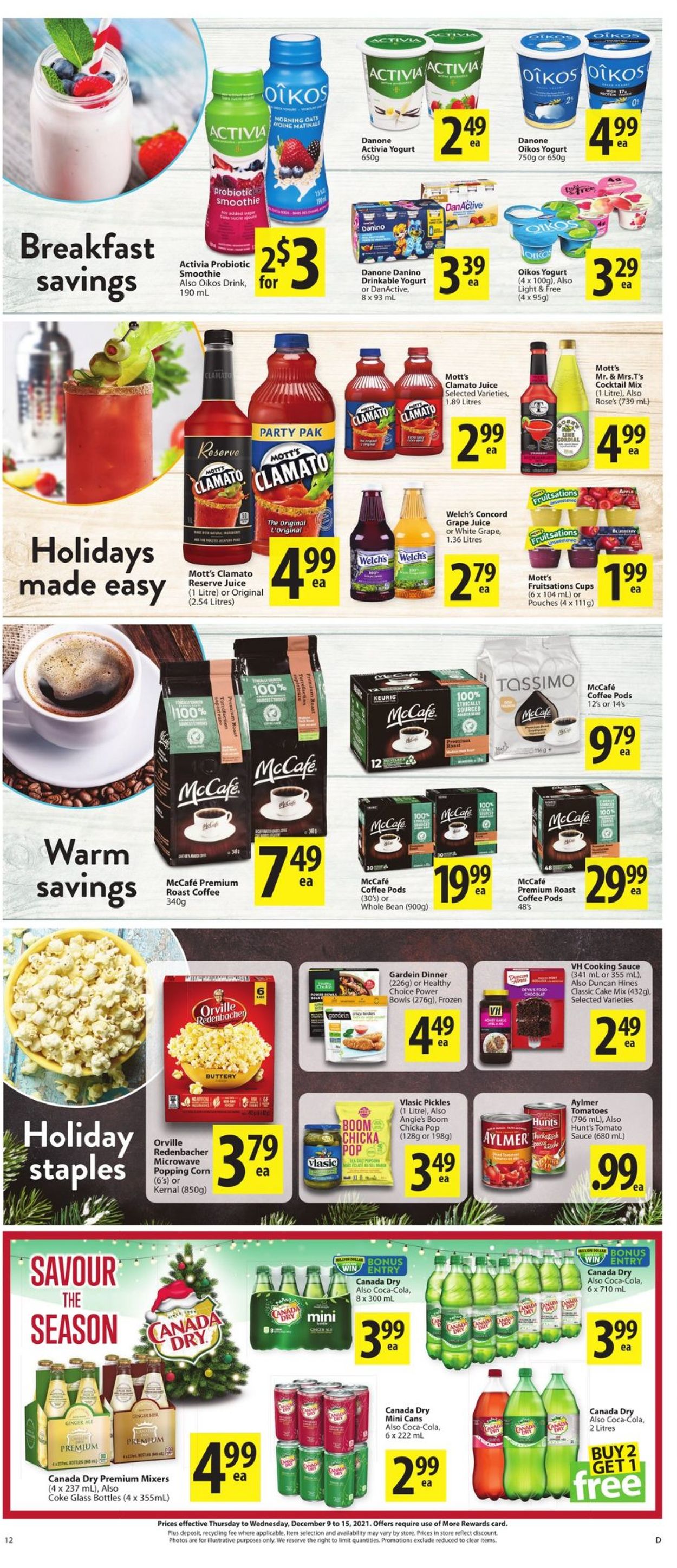 Save-On-Foods HOLIDAYS 2021 Flyer - 12/09-12/15/2021 (Page 12)