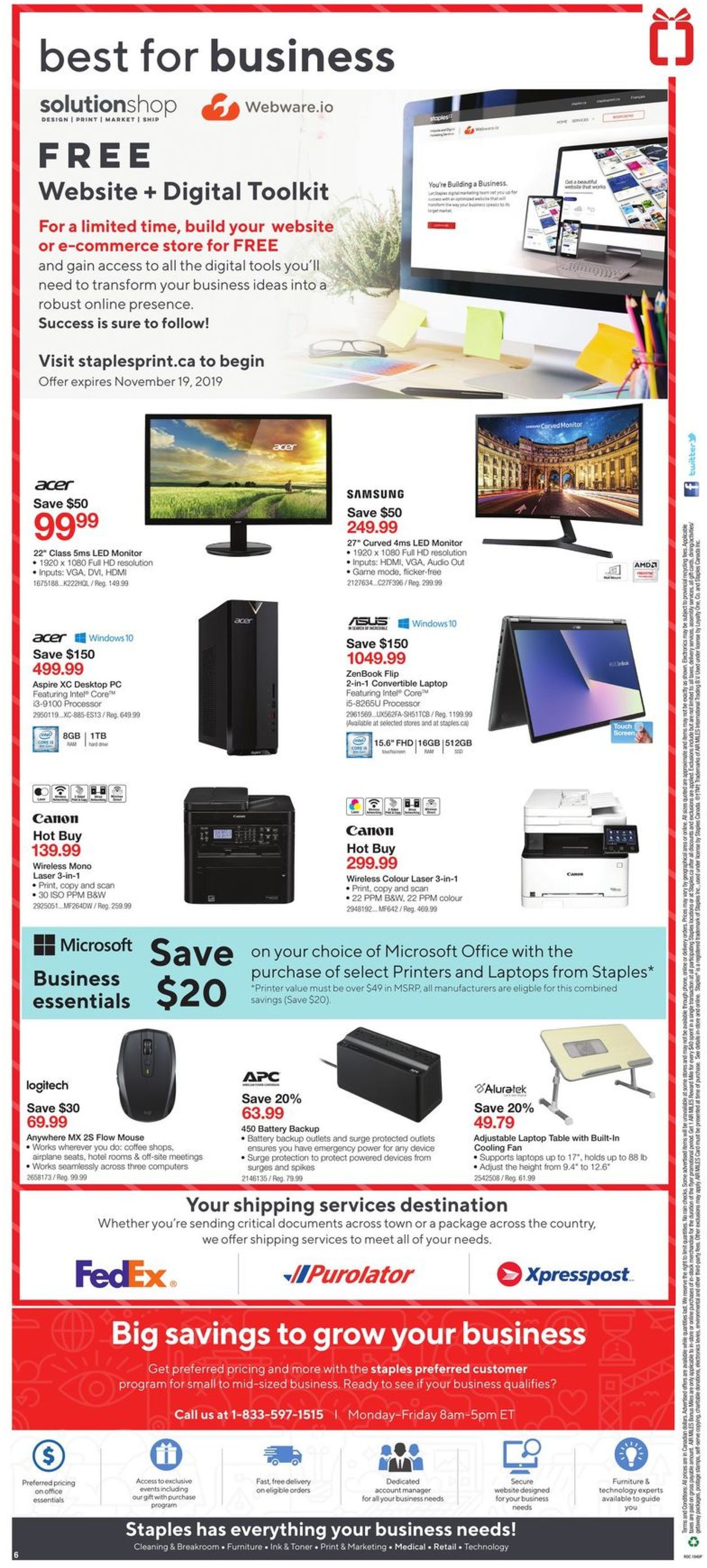 Staples Flyer - 11/06-11/12/2019 (Page 6)