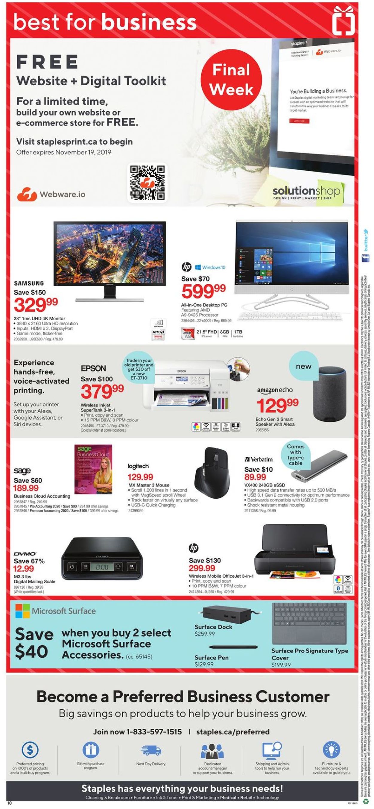 Staples Flyer - 11/13-11/19/2019 (Page 10)