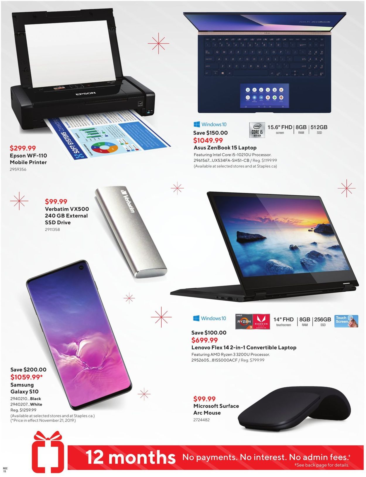 Staples HOLIDAY FLYER 2019 Flyer - 11/20-11/26/2019 (Page 15)