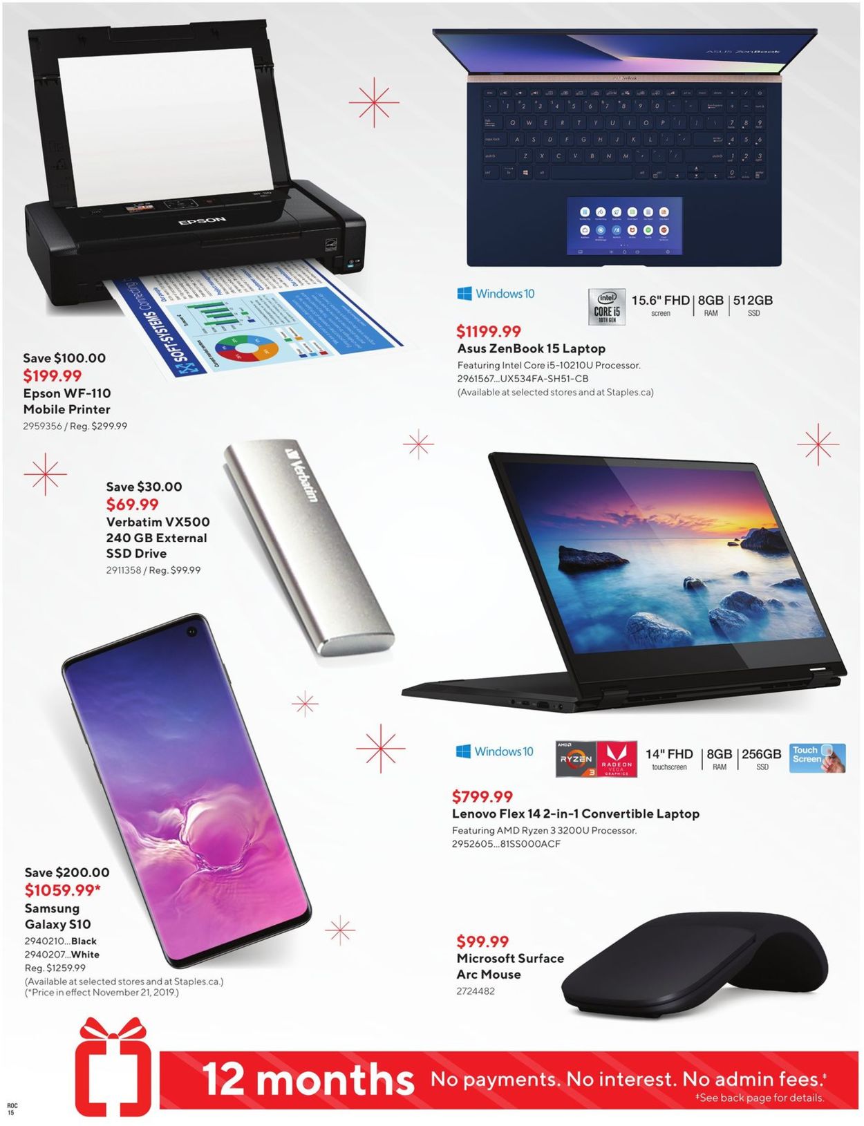 Staples HOLIDAY FLYER 2019 Flyer - 11/27-12/03/2019 (Page 15)