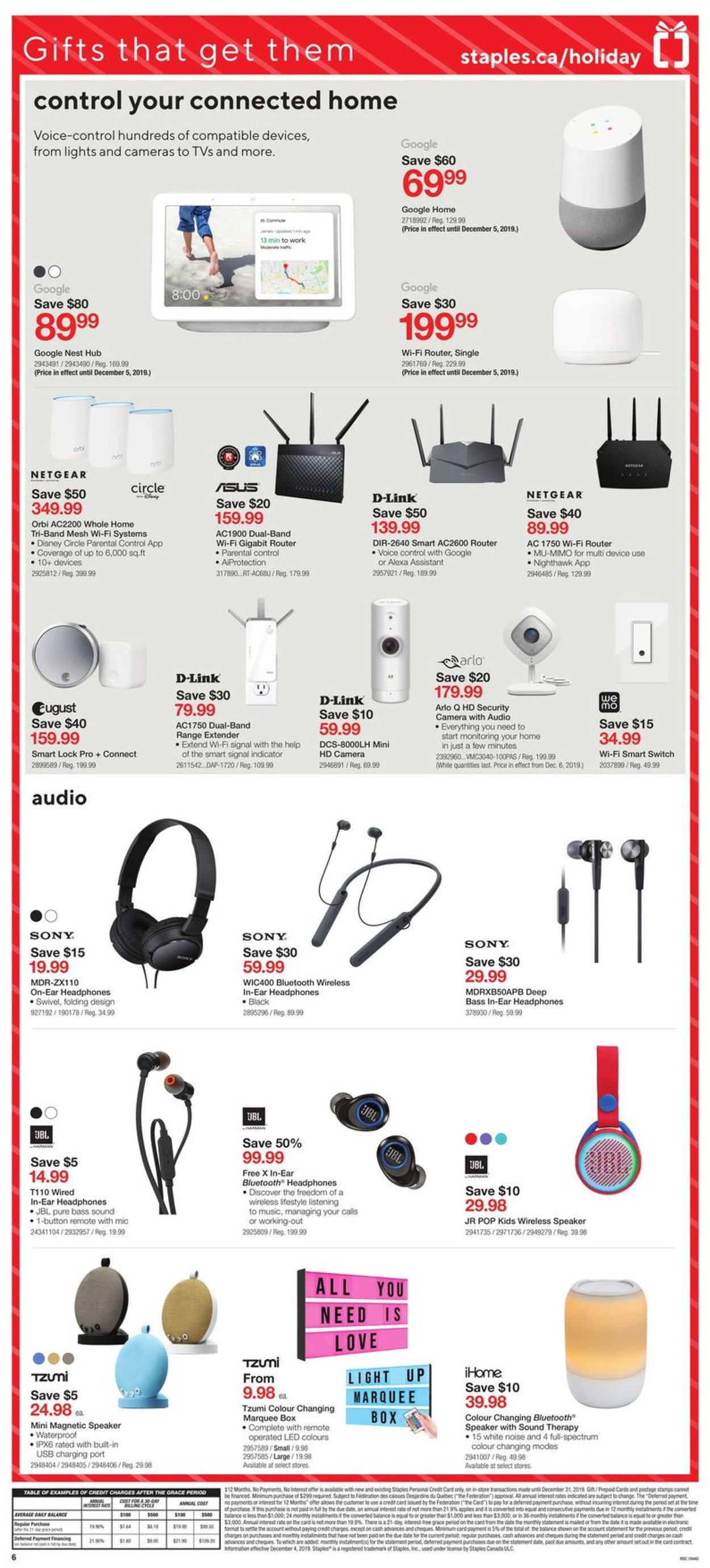 Staples HOLIDAY FLYER 2019 Flyer - 12/04-12/10/2019 (Page 7)