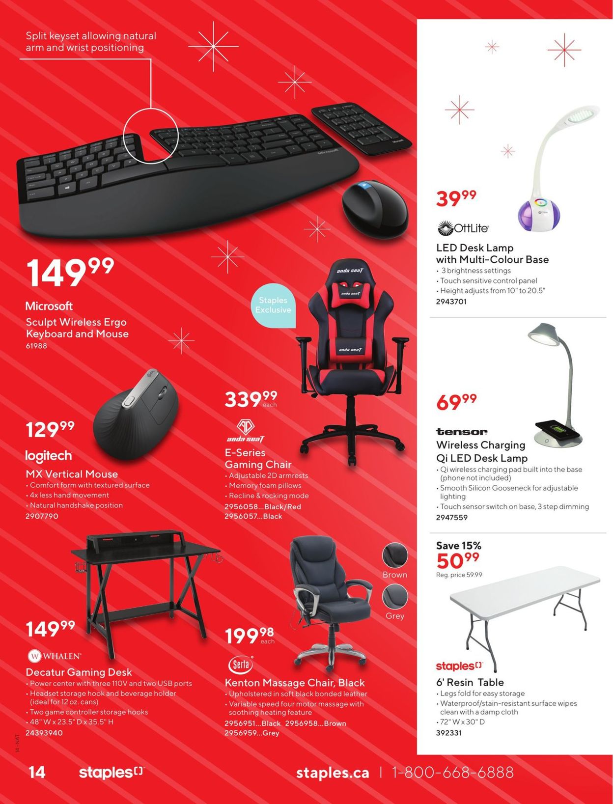 Staples HOLIDAY FLYER 2019 Flyer - 12/04-12/17/2019 (Page 14)
