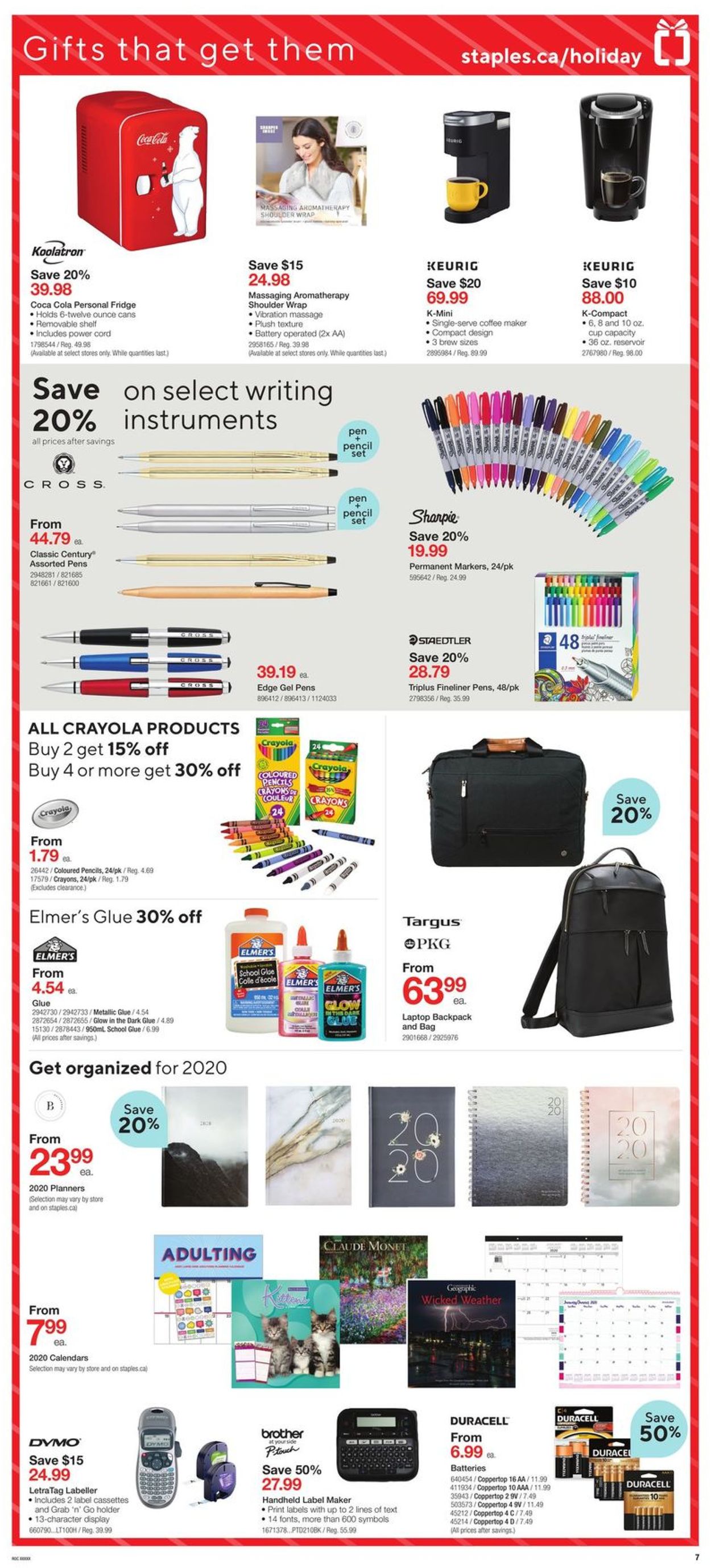 Staples HOLIDAY FLYER 2019 Flyer - 12/18-12/24/2019 (Page 7)