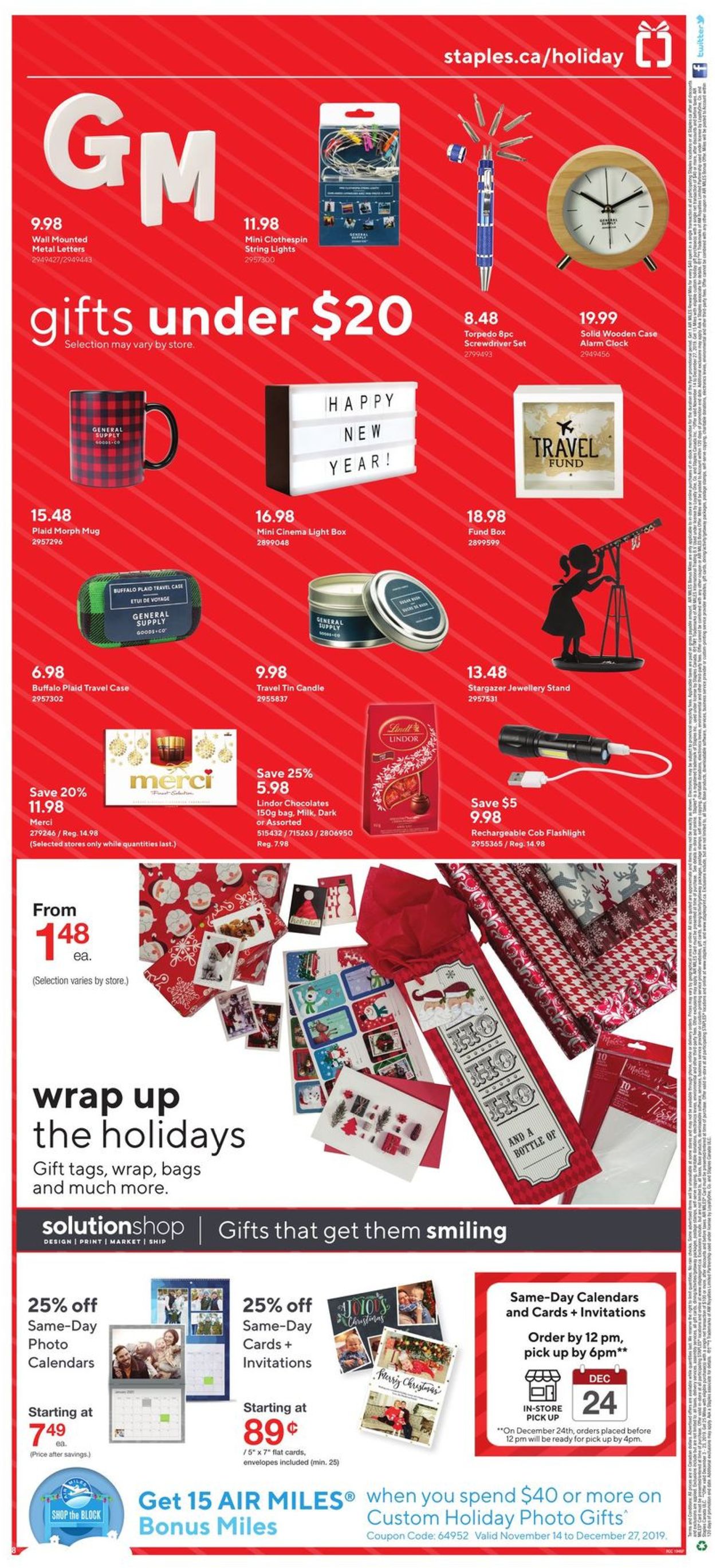 Staples Holiday Flyer 2019 Flyer - 12/18-12/24/2019 (Page 8)