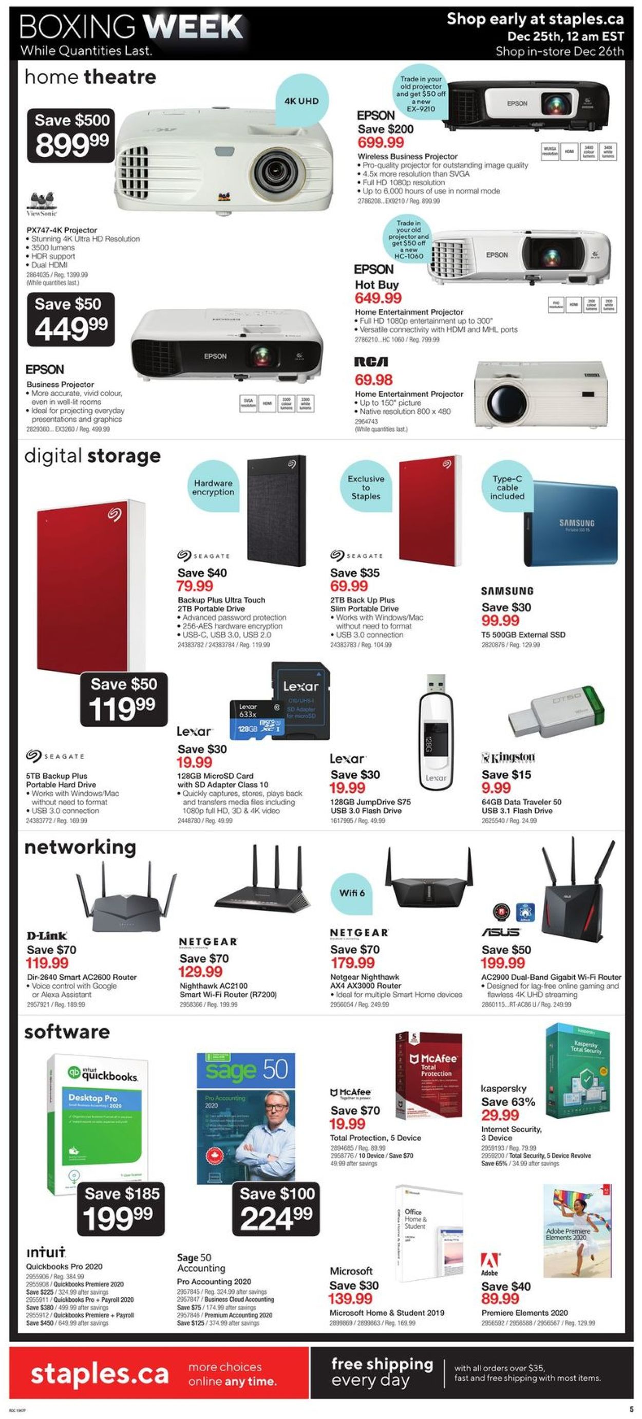 Staples HOLIDAY FLYER 2019 Flyer - 12/26-12/31/2019 (Page 5)