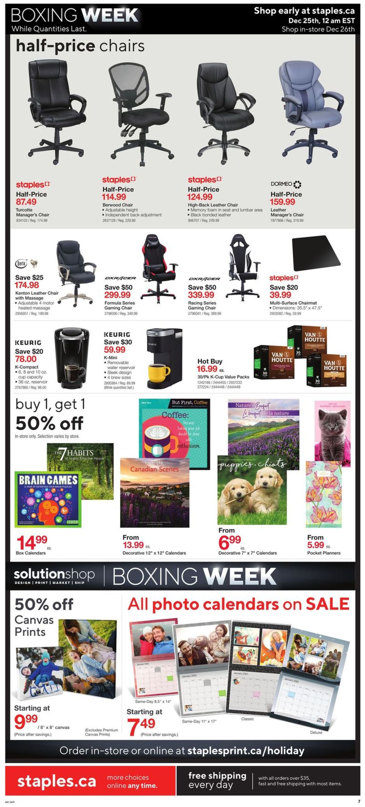 Staples HOLIDAY FLYER 2019 Flyer - 12/26-12/31/2019 (Page 7)