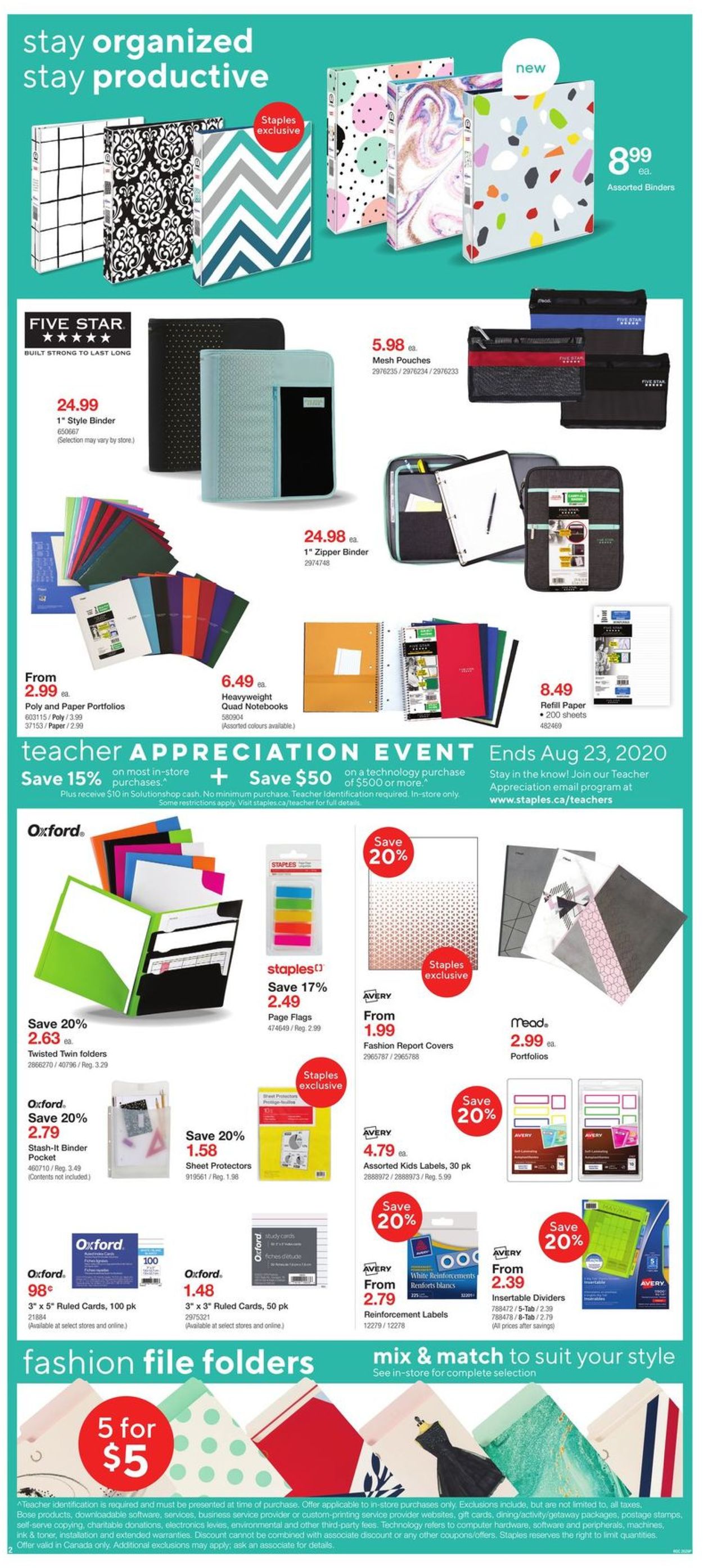 Staples Flyer - 08/19-08/25/2020 (Page 2)