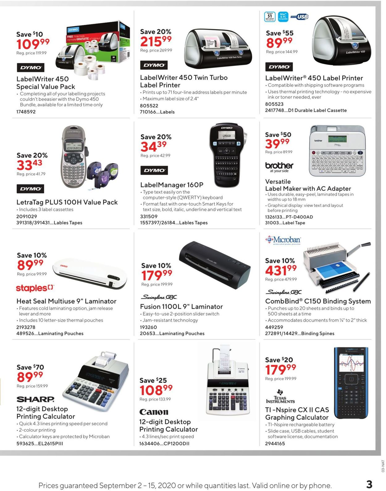 Staples Flyer - 09/02-09/15/2020 (Page 3)