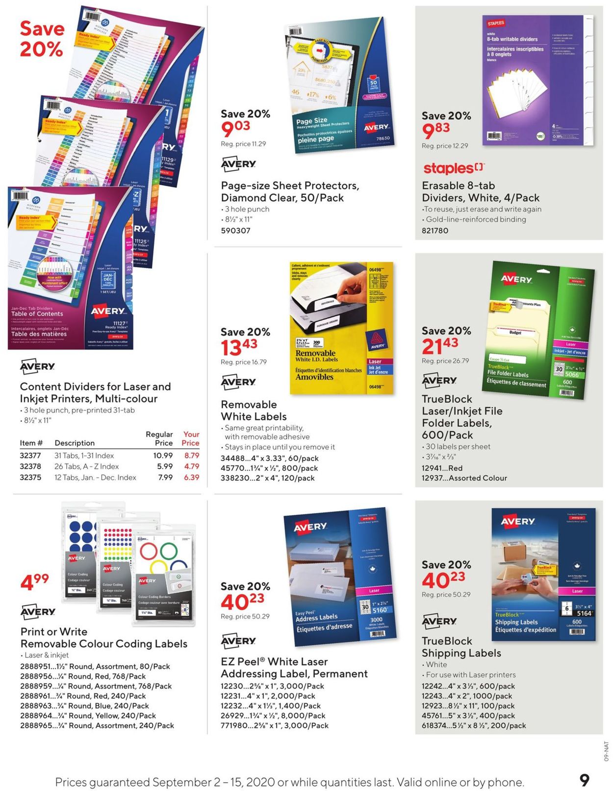 Staples Flyer - 09/02-09/15/2020 (Page 9)