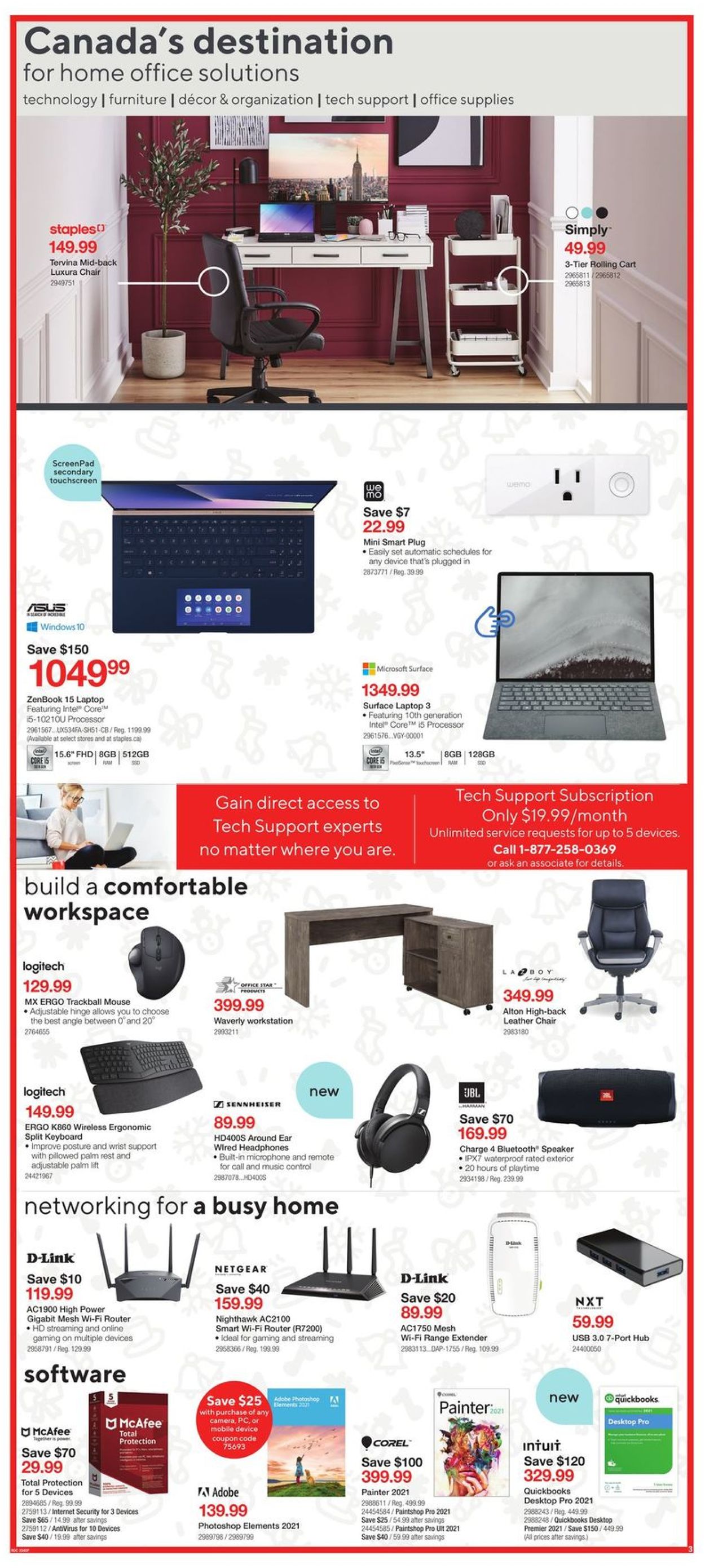 Staples - Holiday Gift Guide 2020 Flyer - 11/04-11/10/2020 (Page 3)