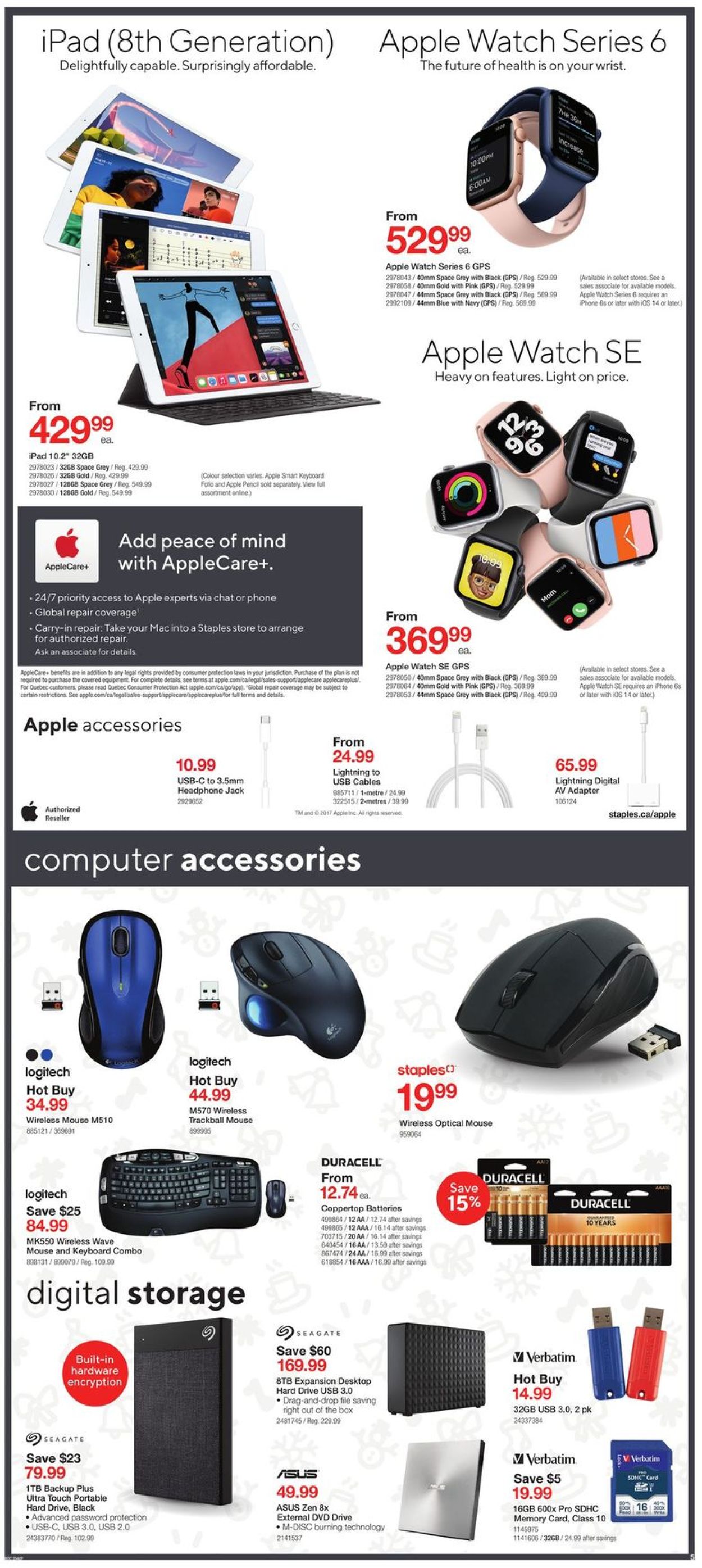 Staples - Holiday Gift Guide 2020 Flyer - 11/04-11/10/2020 (Page 5)
