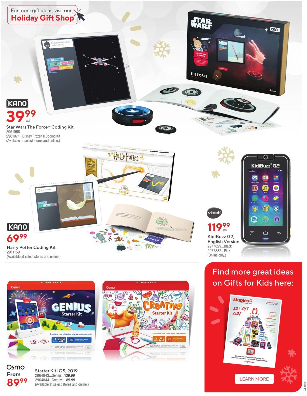Staples - Holiday Gift Guide 2020 Flyer - 11/11-11/17/2020 (Page 24)