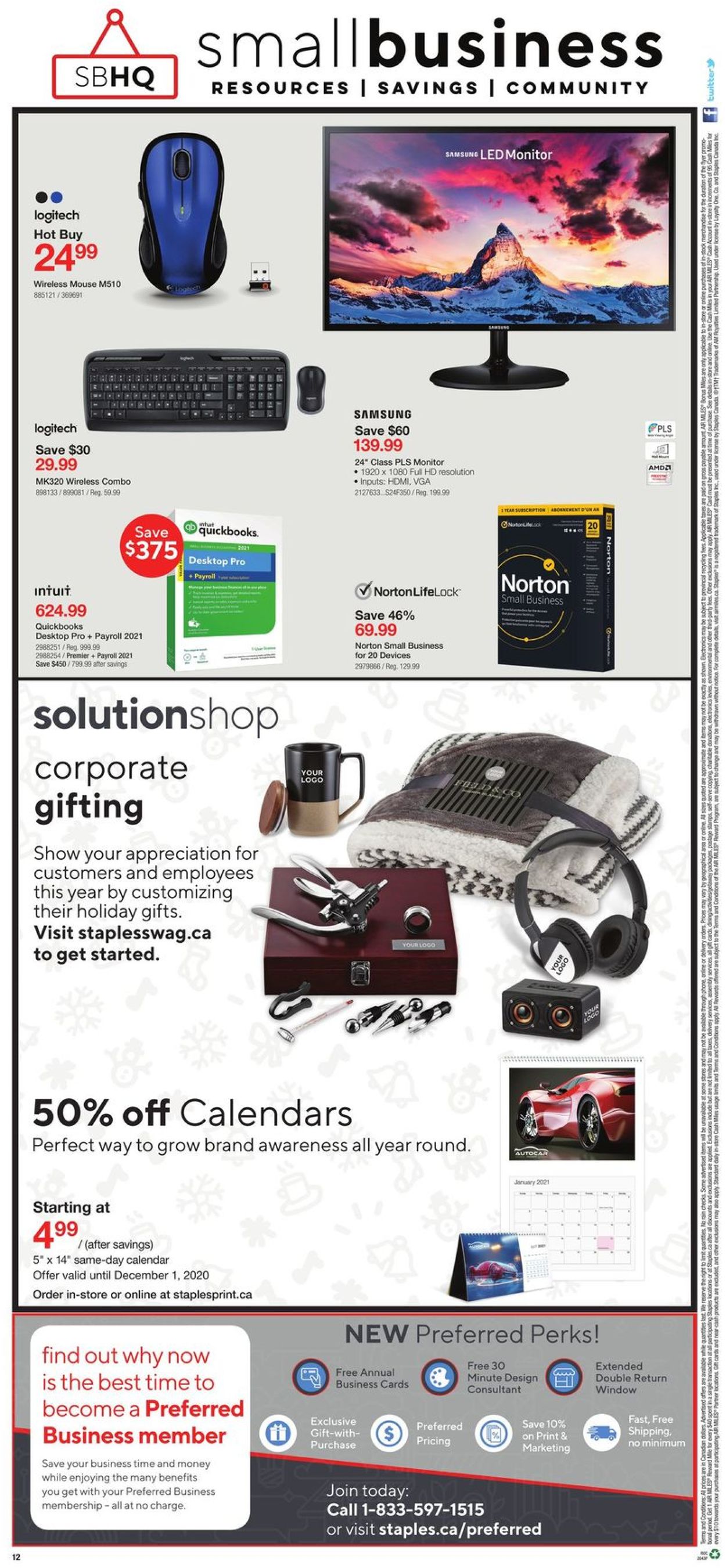 Staples - Black Friday 2020 Flyer - 11/27-12/01/2020 (Page 12)