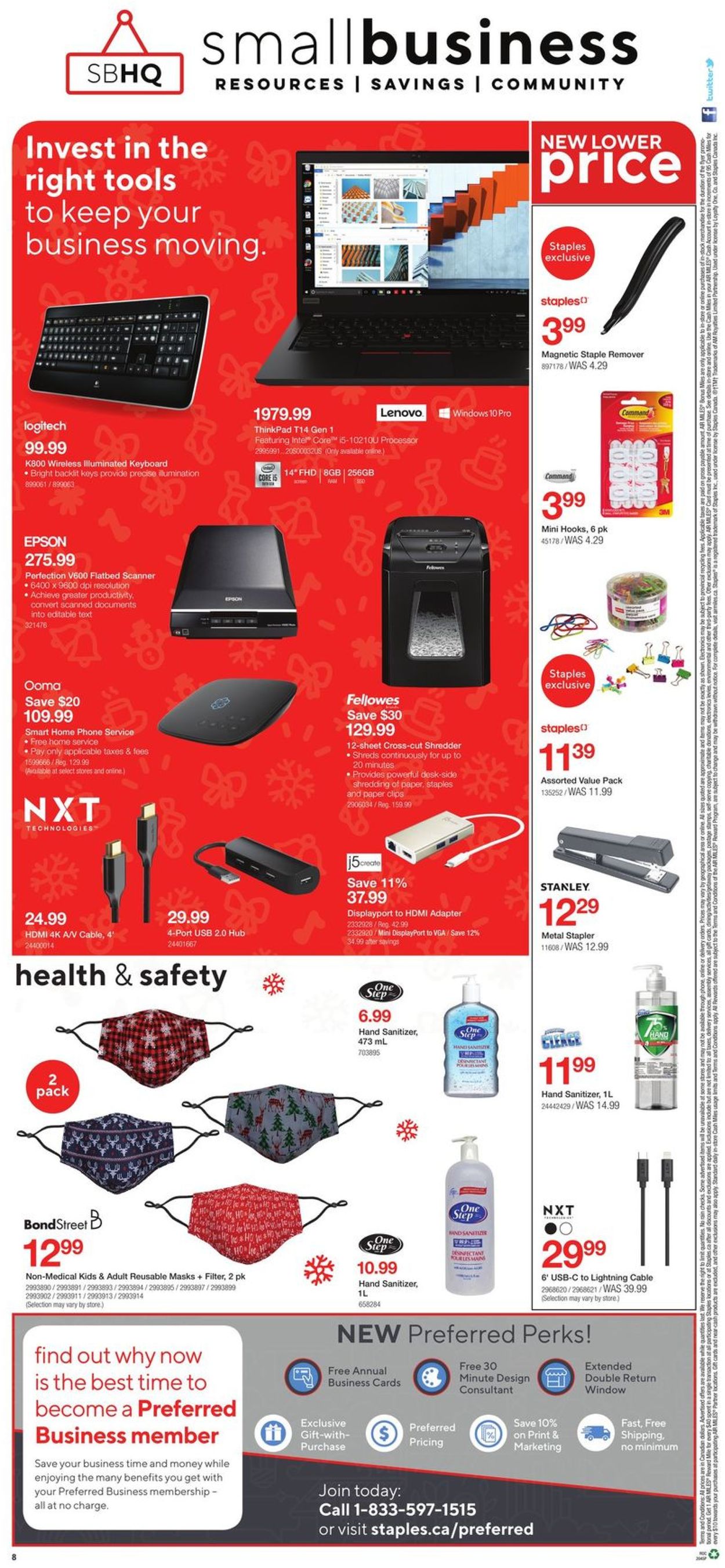 Staples - Holiday 2020 Flyer - 12/09-12/15/2020 (Page 8)