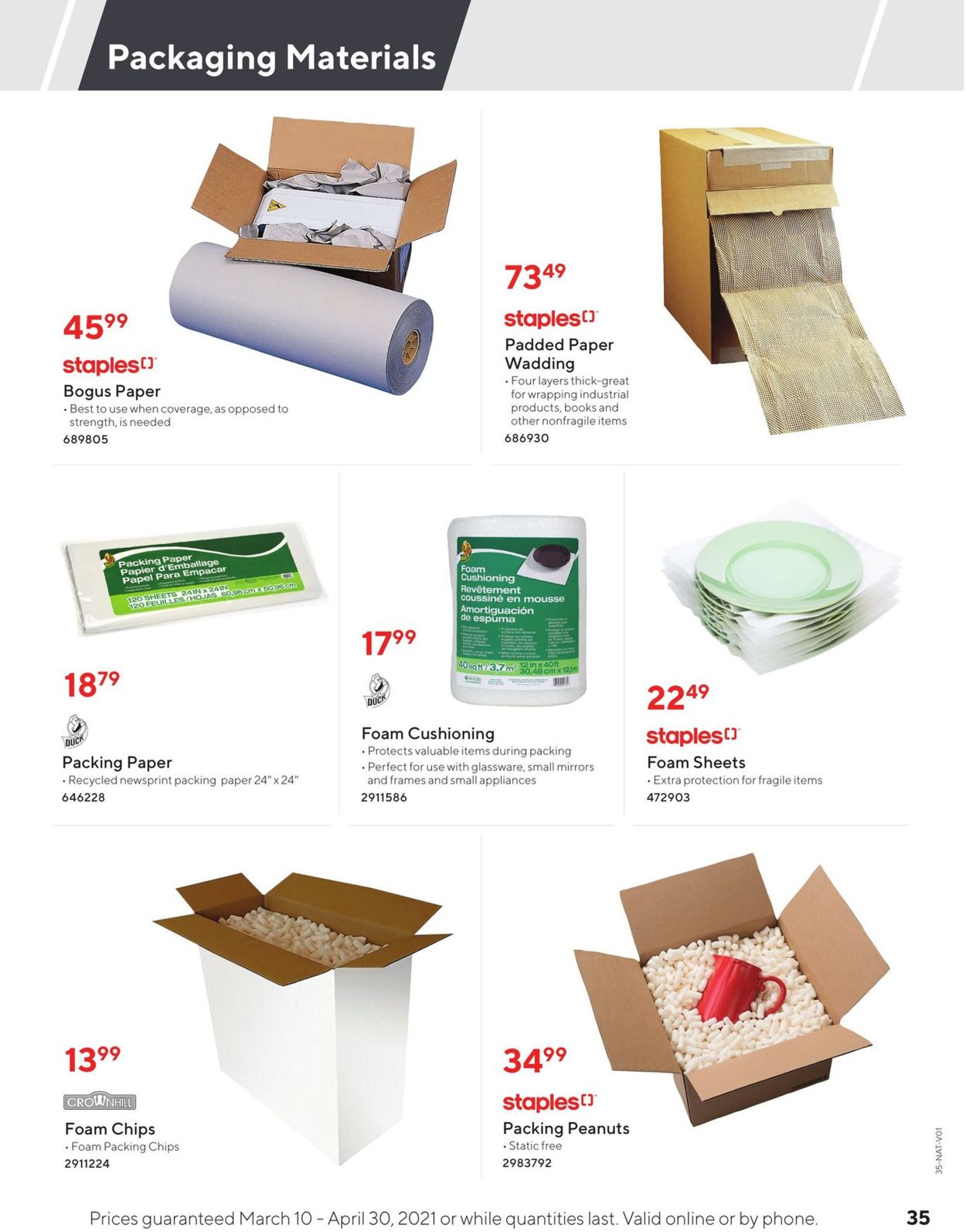 Staples Flyer - 03/10-04/30/2021 (Page 35)