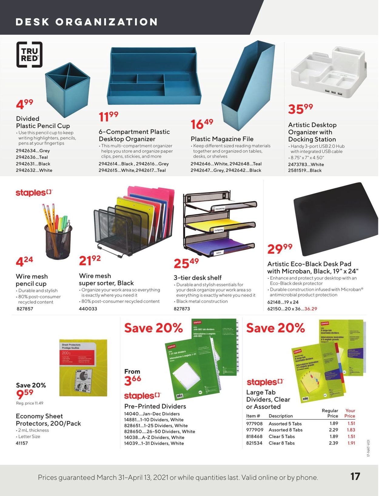 Staples Flyer - 03/31-04/13/2021 (Page 17)