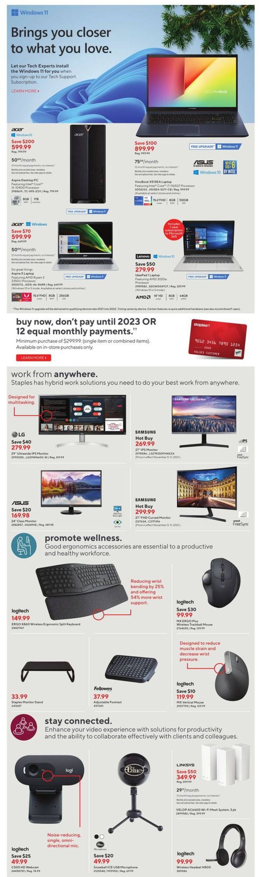 Staples BLACK FRIDAY 2021 Flyer - 11/03-11/09/2021 (Page 4)