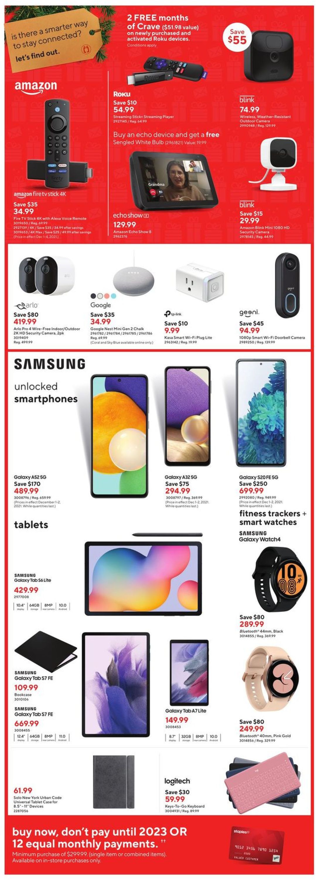 Staples CHRISTMAS 2021 Flyer - 12/01-12/07/2021 (Page 8)