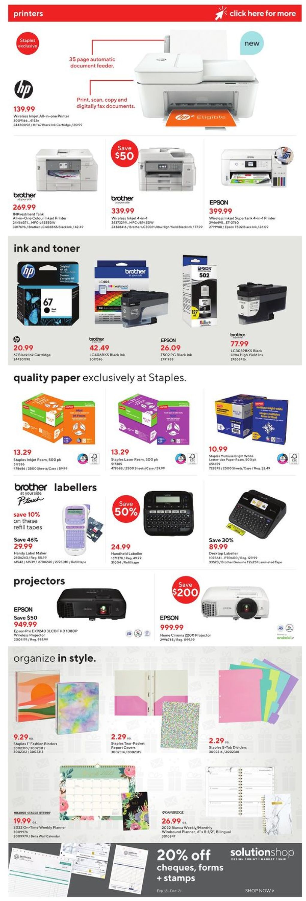 Staples CHRISTMAS 2021 Flyer - 12/15-12/24/2021 (Page 9)