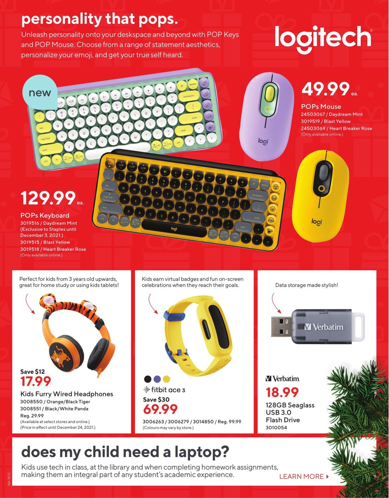 Staples CHRISTMAS 2021 Flyer - 12/15-12/21/2021 (Page 22)