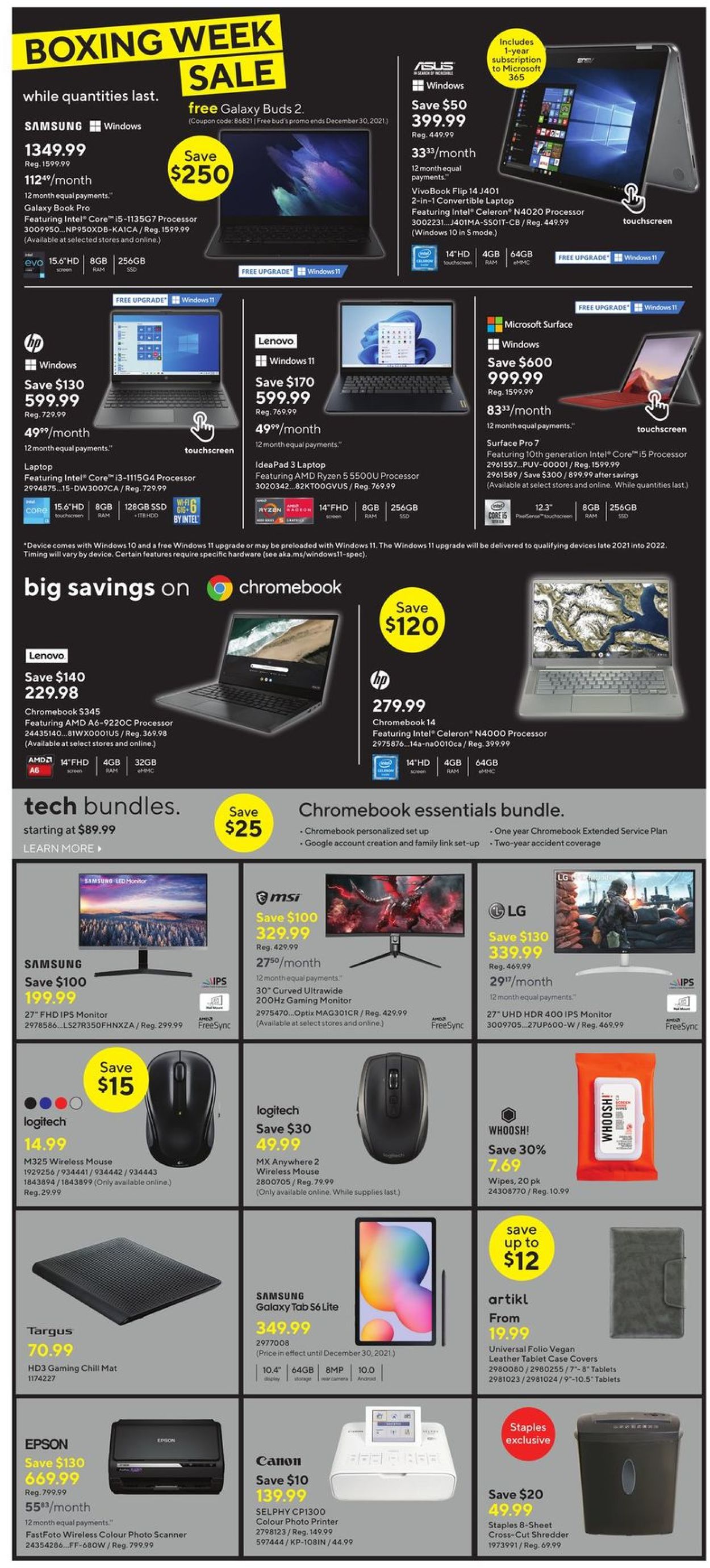 Staples CHRISTMAS 2021 Flyer - 12/25-01/01/2022 (Page 7)