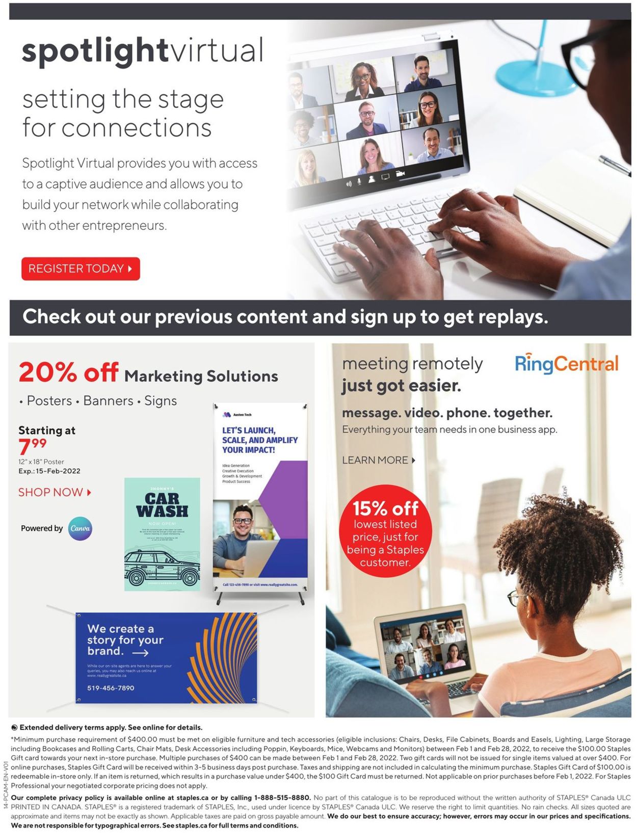 Staples Flyer - 02/02-02/15/2022 (Page 14)