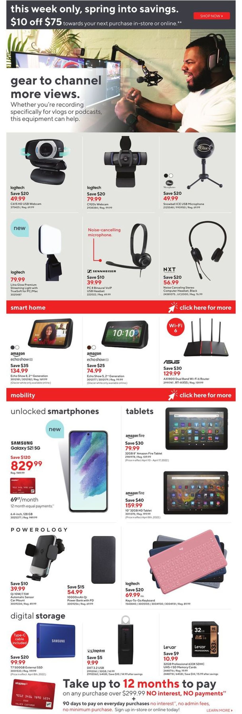 Staples Flyer - 04/06-04/12/2022 (Page 8)