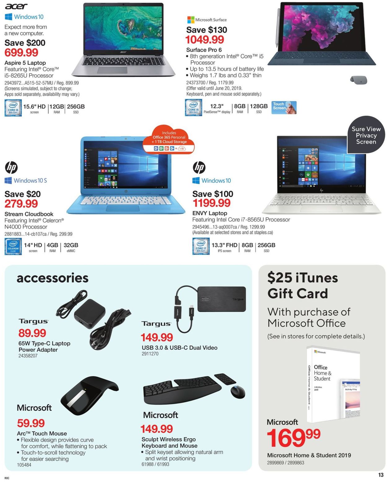 Staples Flyer - 06/12-06/25/2019 (Page 13)
