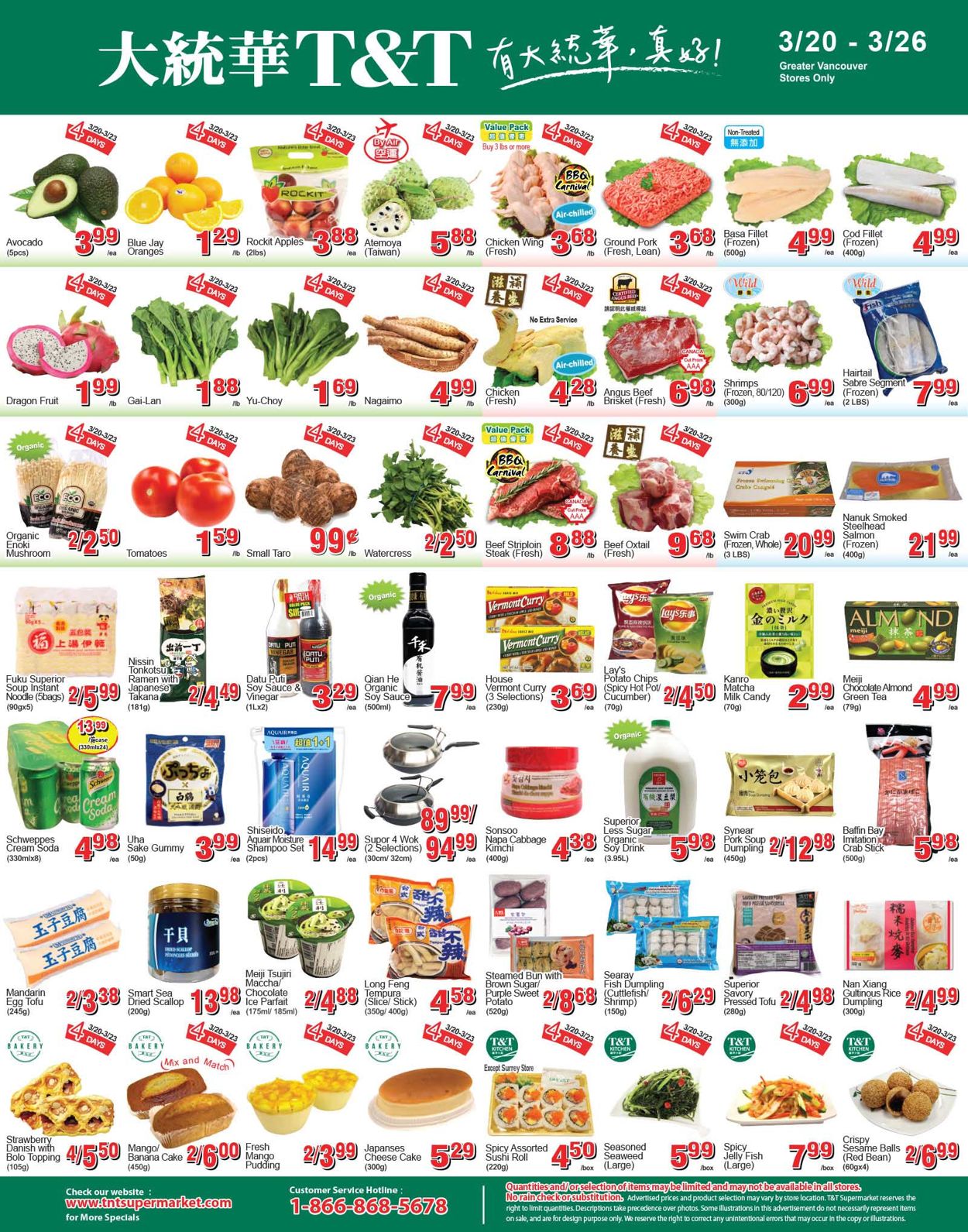 T&T Supermarket Flyer - 03/24-03/26/2020 (Page 4)