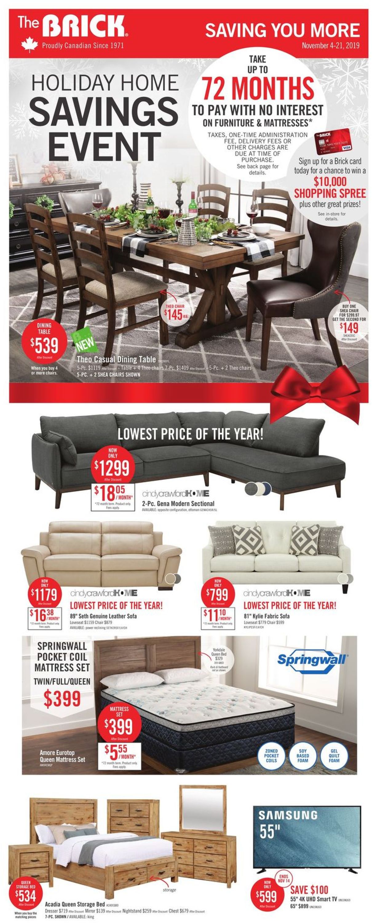 The Brick - Holiday Savings 2019 Flyer - 11/04-11/21/2019 (Page 2)